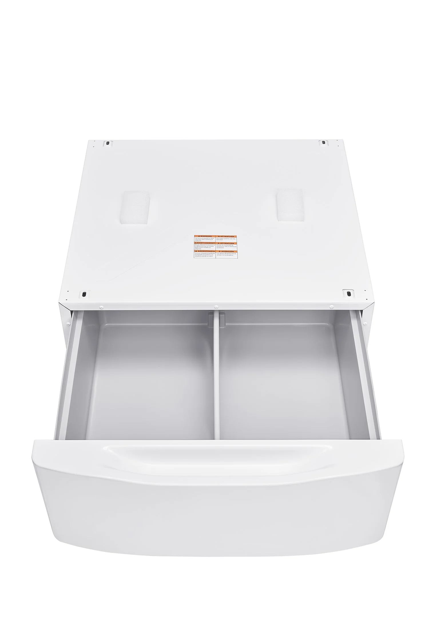 L2 White 27" Laundry Pedestal and Storage Drawer for L2 Front-Load Washer and Dryer - TLP1WW - Image 9