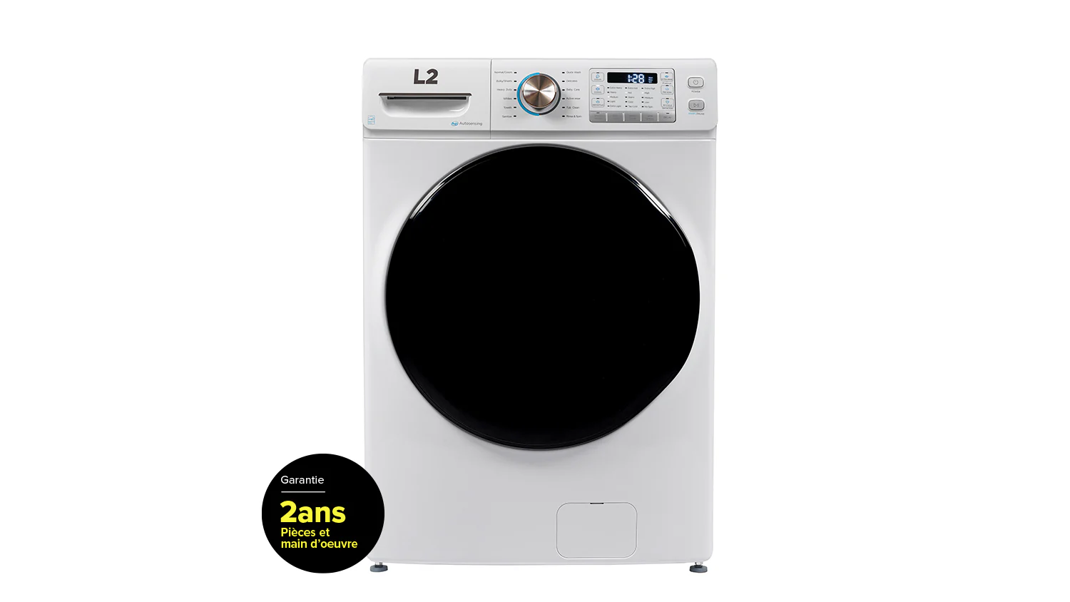 L2 White Front Load Washer (5.2 Cu. Ft) - LF52N3AWW - Image 3