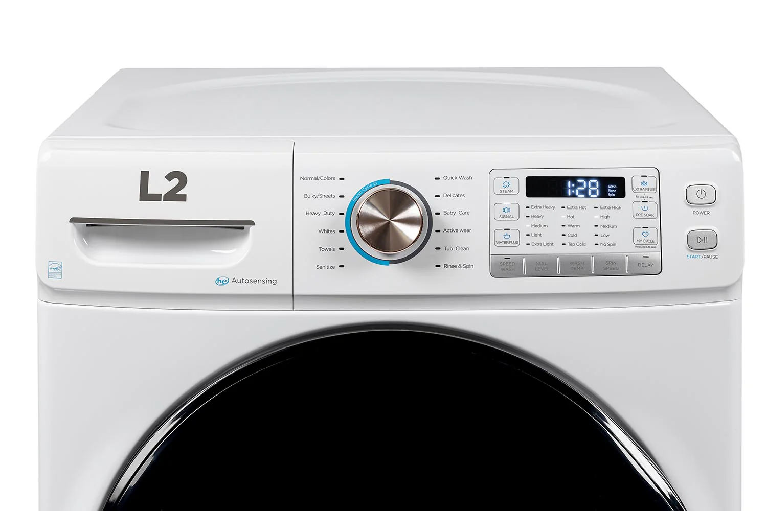 L2 White Front Load Washer (5.2 Cu. Ft) - LF52N3AWW - Image 6