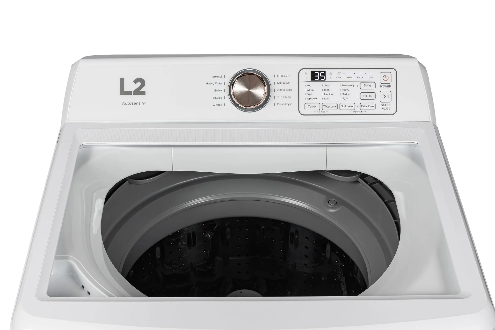 L2 White Top-Load Washer (5.1 Cu.Ft.) and Electric Dryer (7 Cu.Ft.) - LT51N1BWWC/LE47A3AWW - Image 6