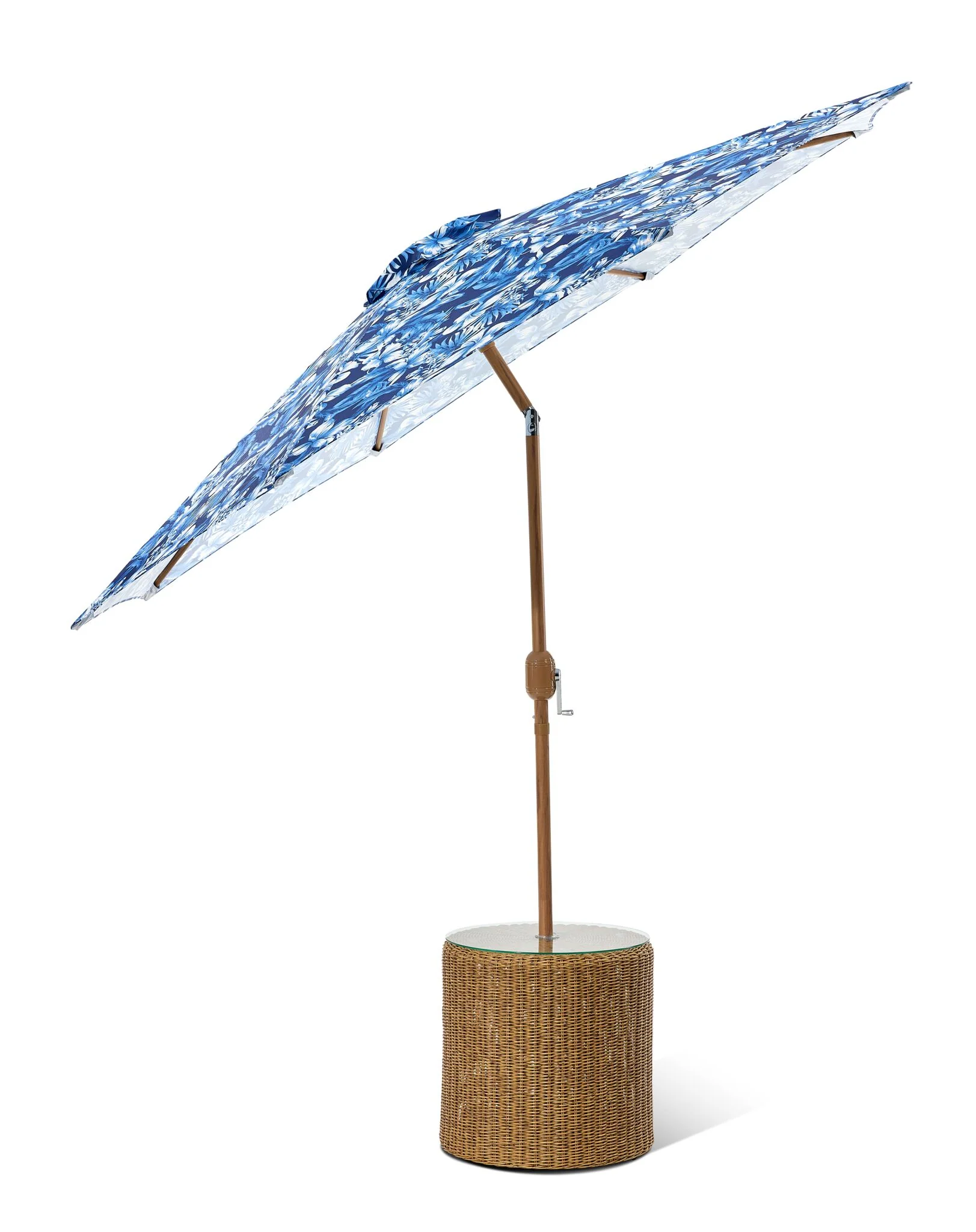 Lagos 9' Outdoor Umbrella - Blue - Image 2
