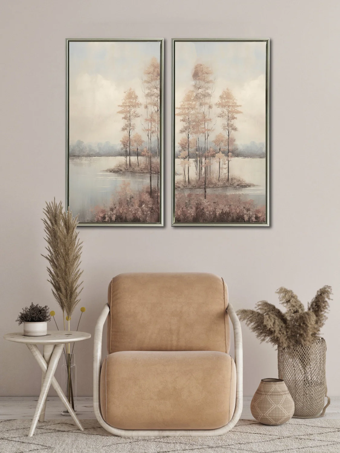 Lake Whispers I Wall Art - Neutral - 36 X 18 - Image 2