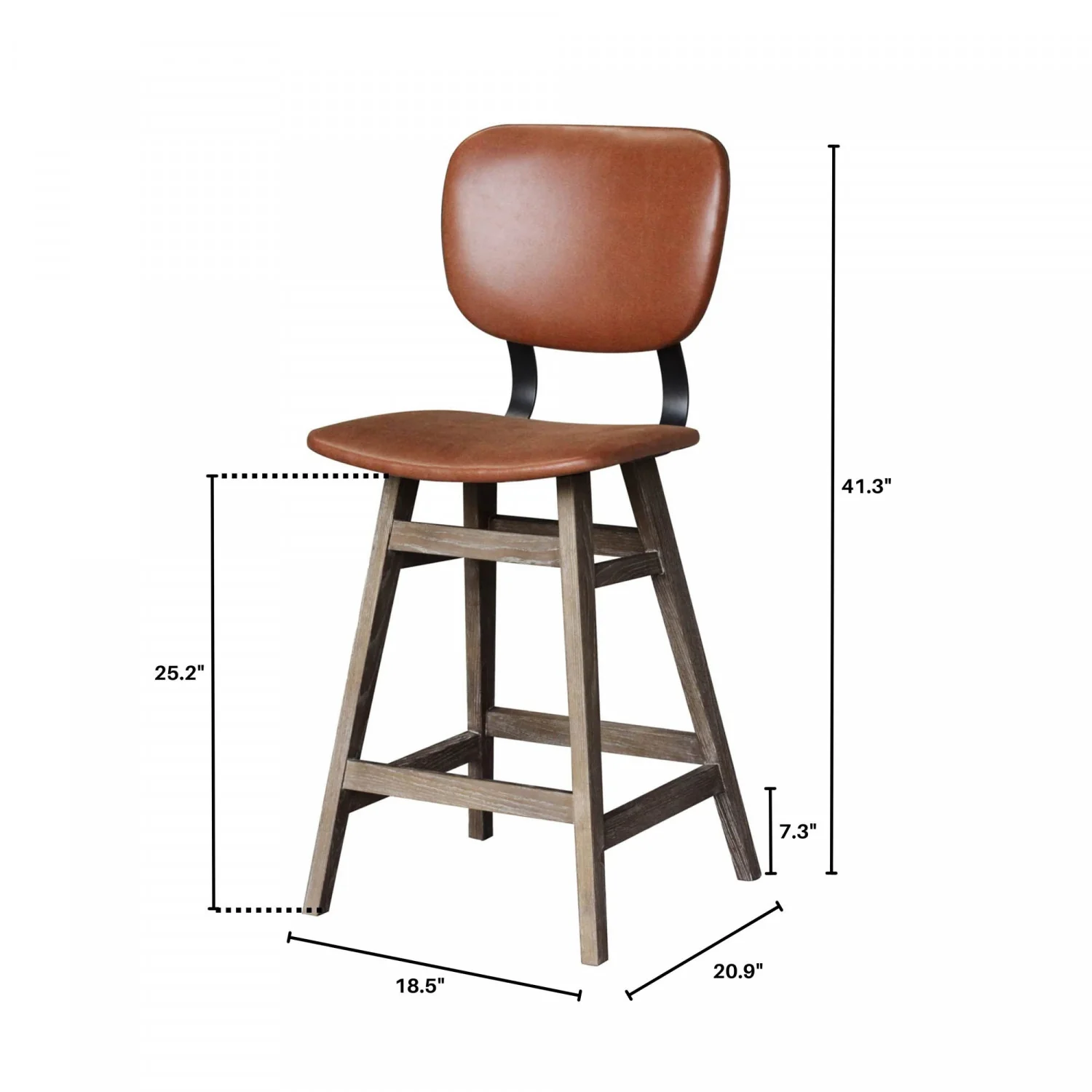 Lamarthe Counter Stool - Tan Brown - Image 6