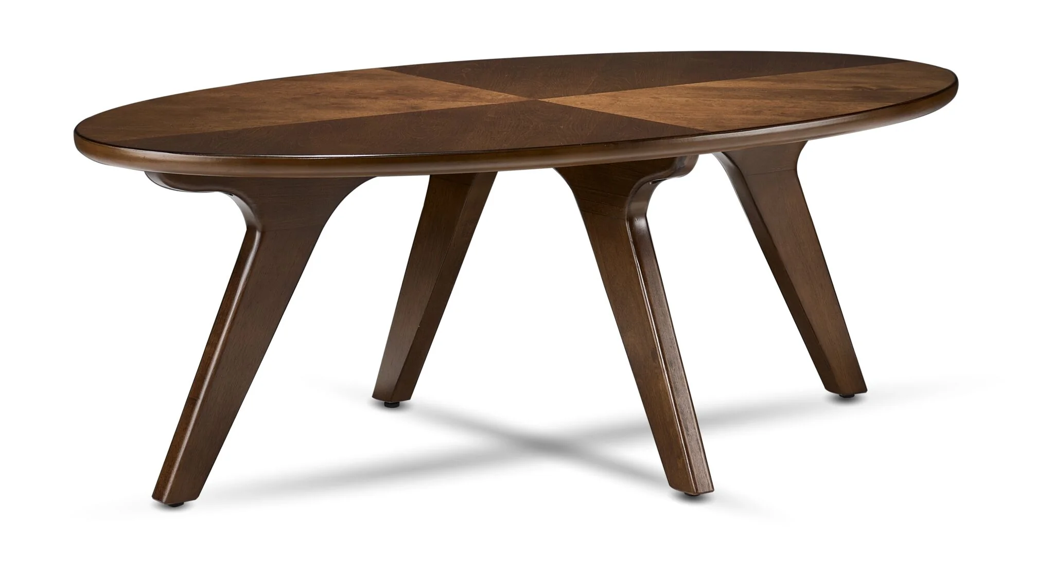 Lapland 48" Coffee Table with 2 End Tables - Walnut - Image 2