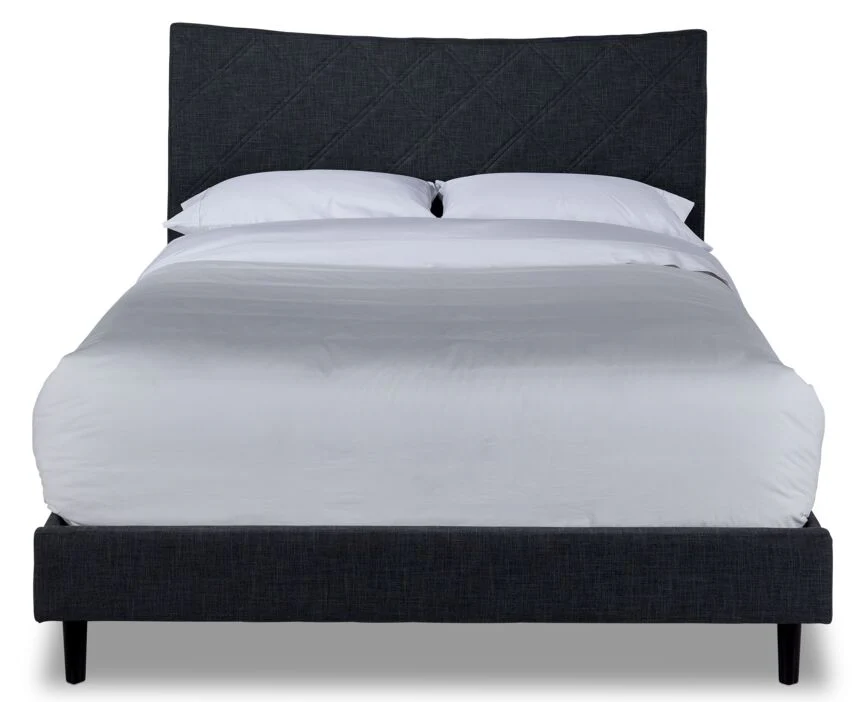 Lawrence 3-Piece Full Bed - Dark Grey - Image 3