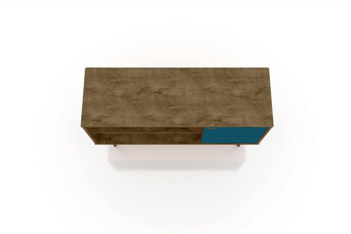 Lekedi 42" TV Stand - Rustic Brown/Aqua Blue - Image 4