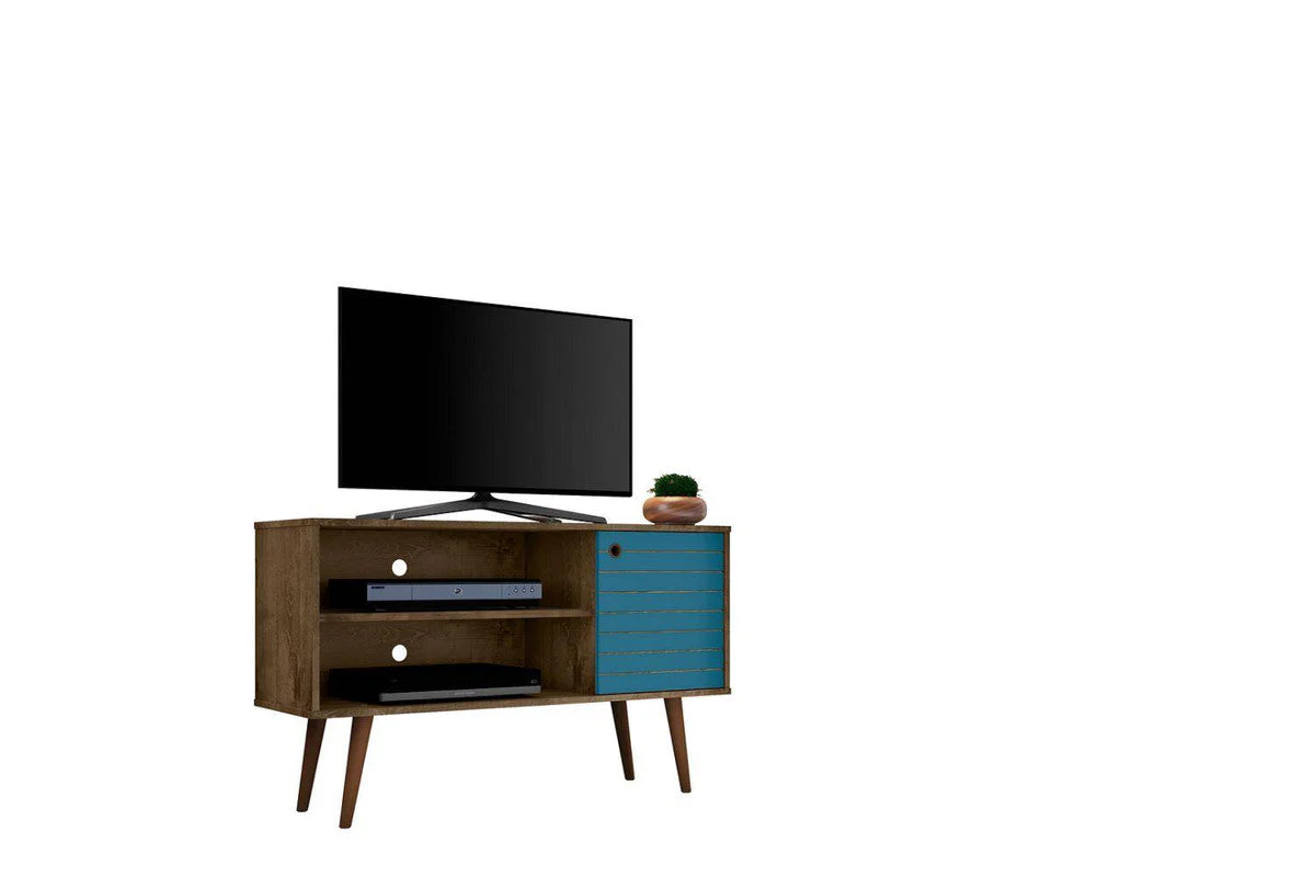 Lekedi 42" TV Stand - Rustic Brown/Aqua Blue - Image 6