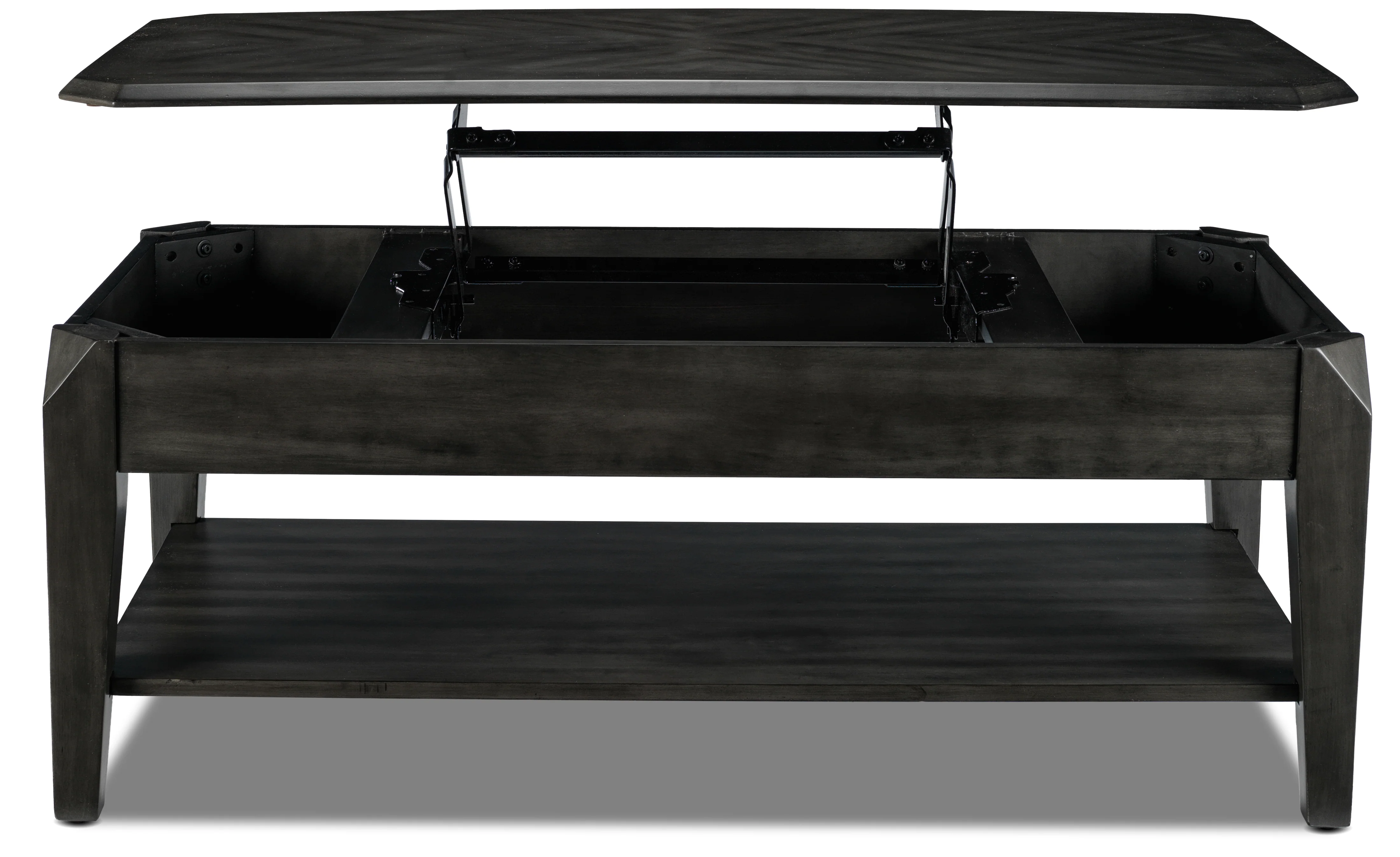 Lennox 47" Lift-Top Coffee Table - Dark Grey - Image 4