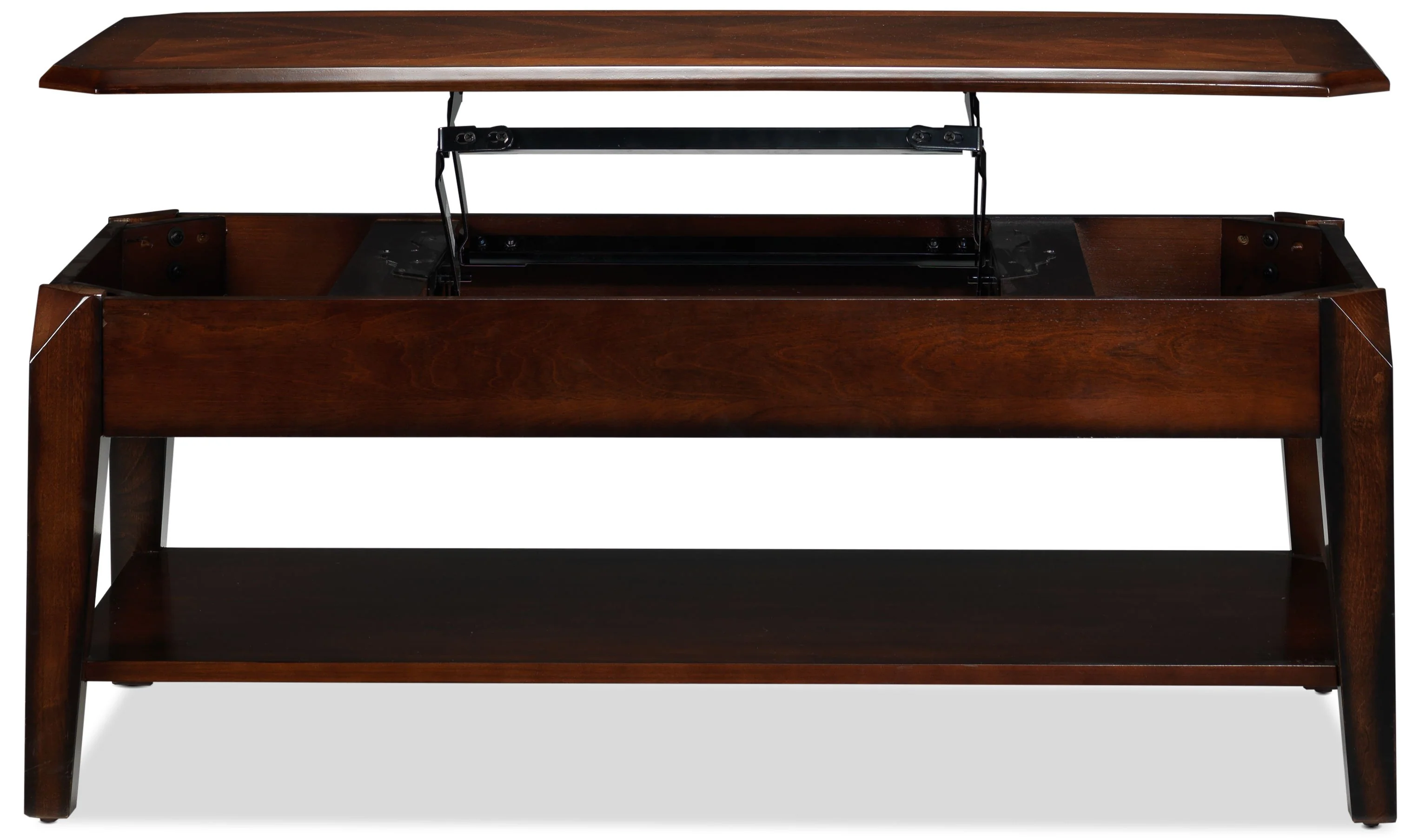 Lennox 47" Lift-Top Coffee Table - Walnut - Image 4