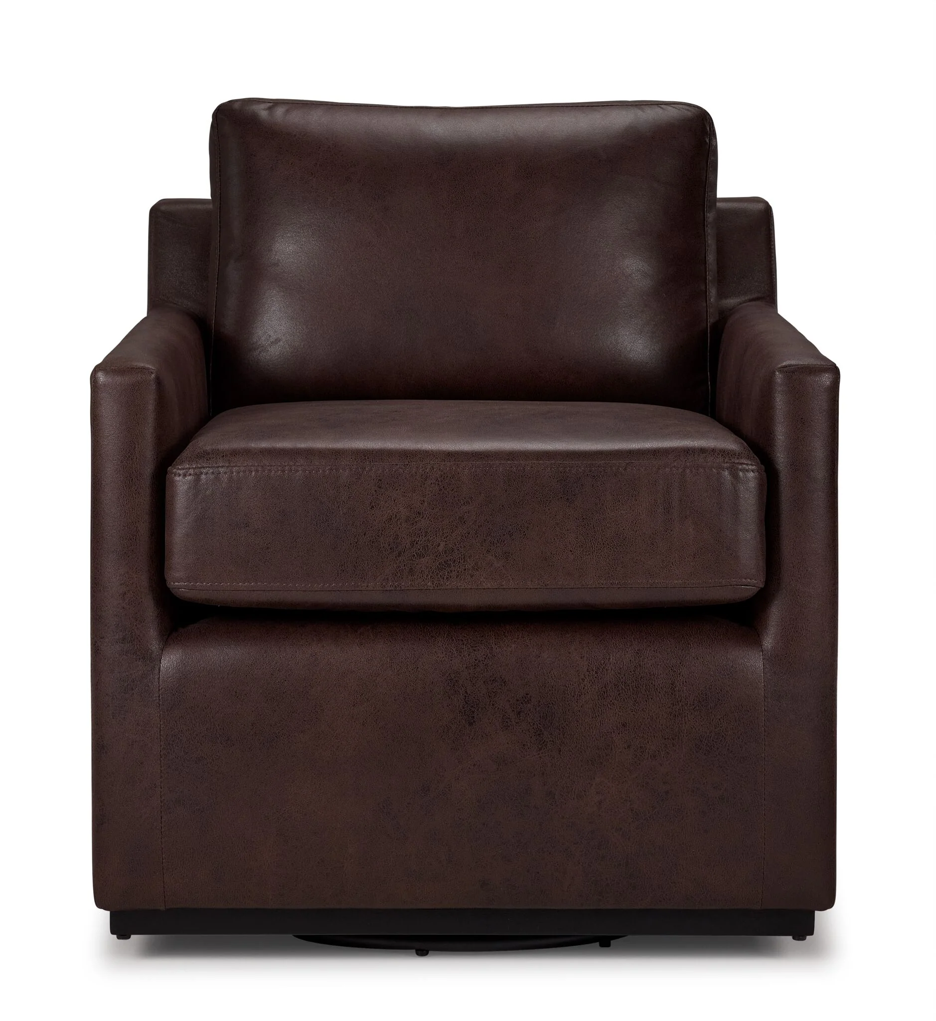 Levi Swivel Accent Chair - Brown - Image 2