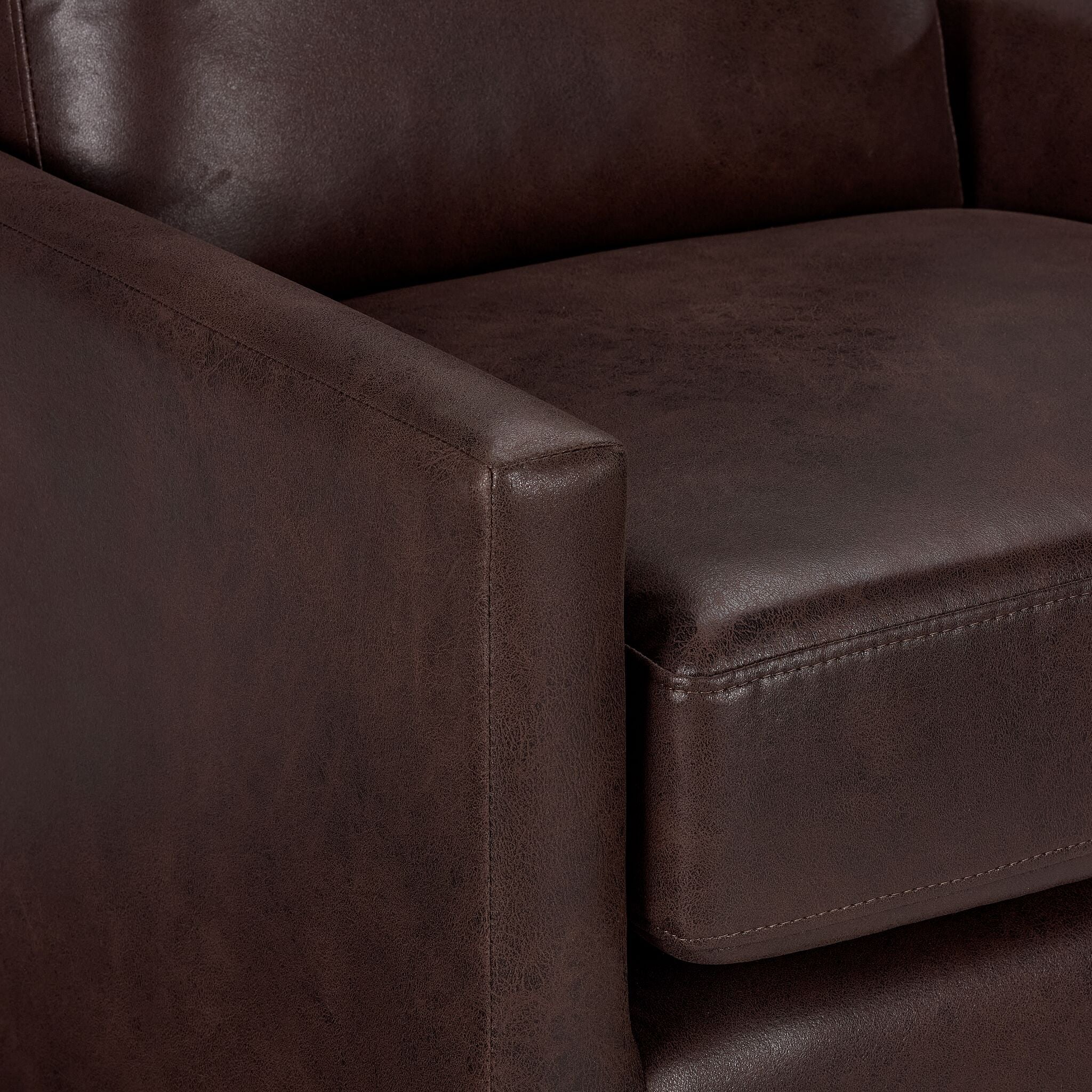 Levi Swivel Accent Chair - Brown - Image 3