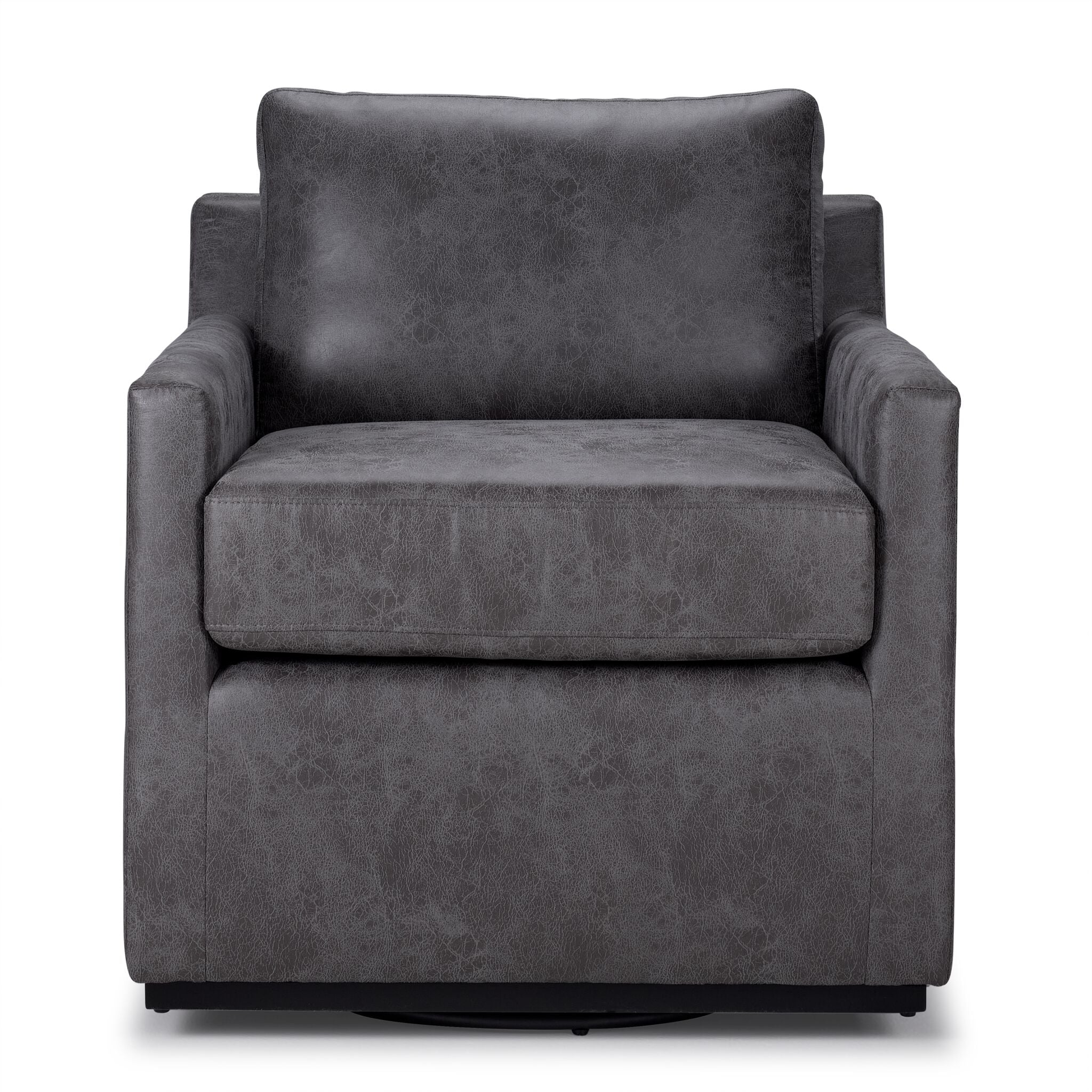 Levi Swivel Accent Chair - Grey - Image 2