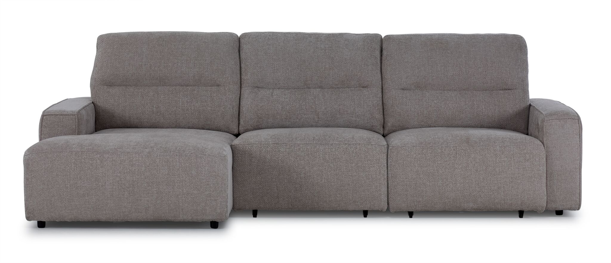 Levine Power Slide Out Sofa Bed with Left Facing Chaise – Taupe - Image 6