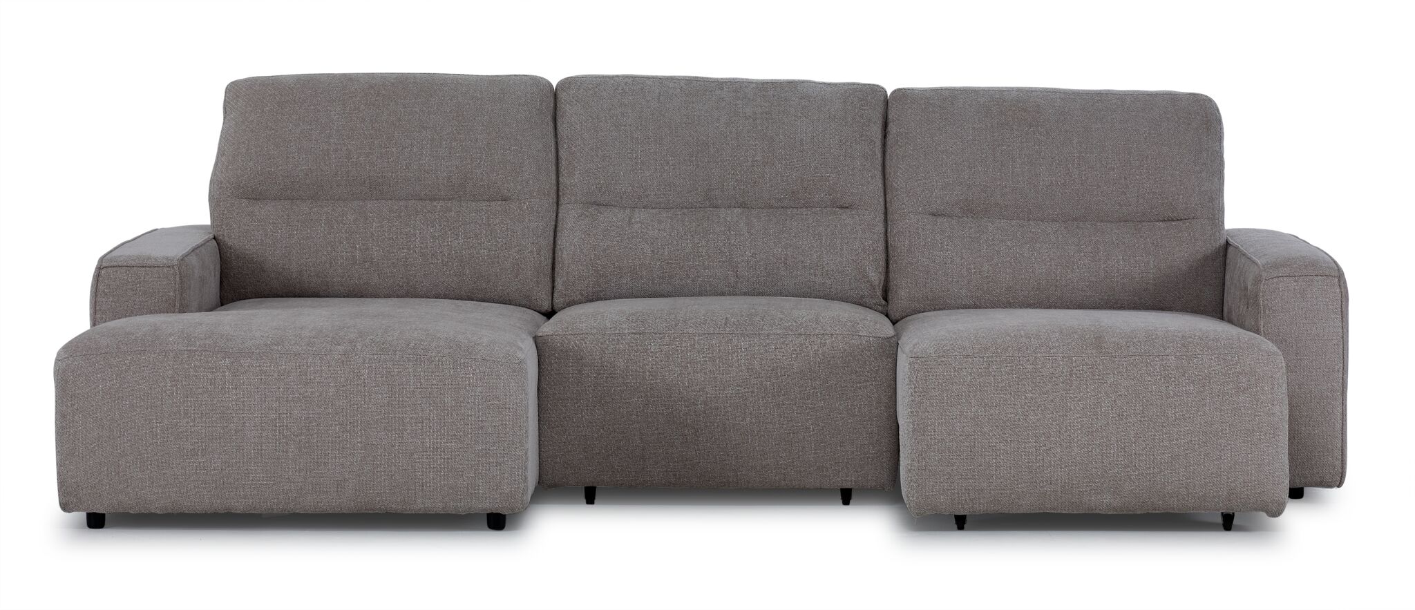 Levine Power Slide Out Sofa Bed with Left Facing Chaise – Taupe - Image 7