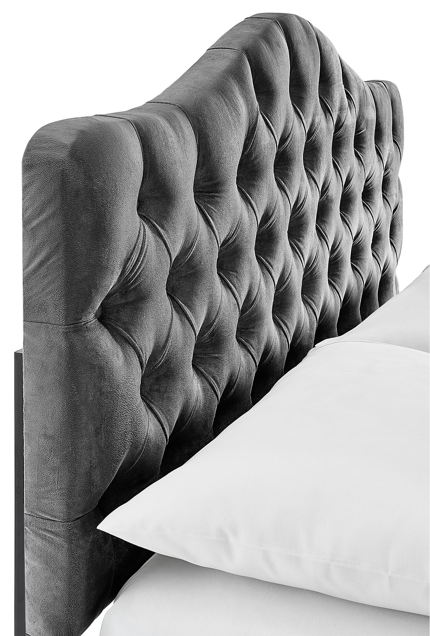 Lexa King Headboard - Dark Grey - Image 3