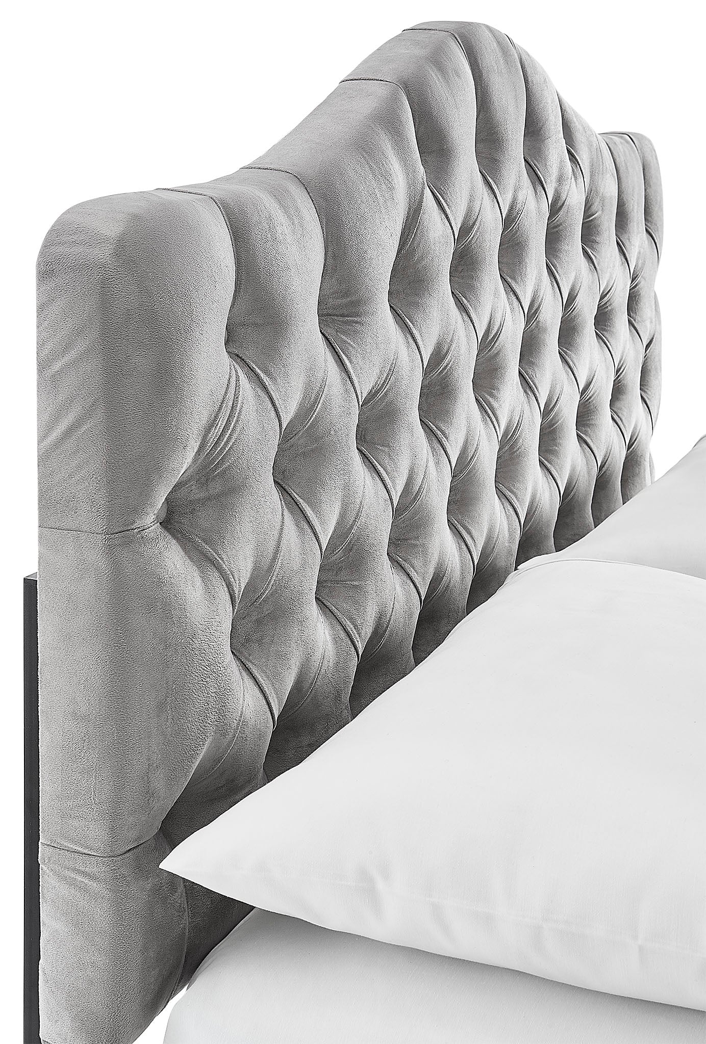 Lexa Twin Headboard - Light Grey - Image 3