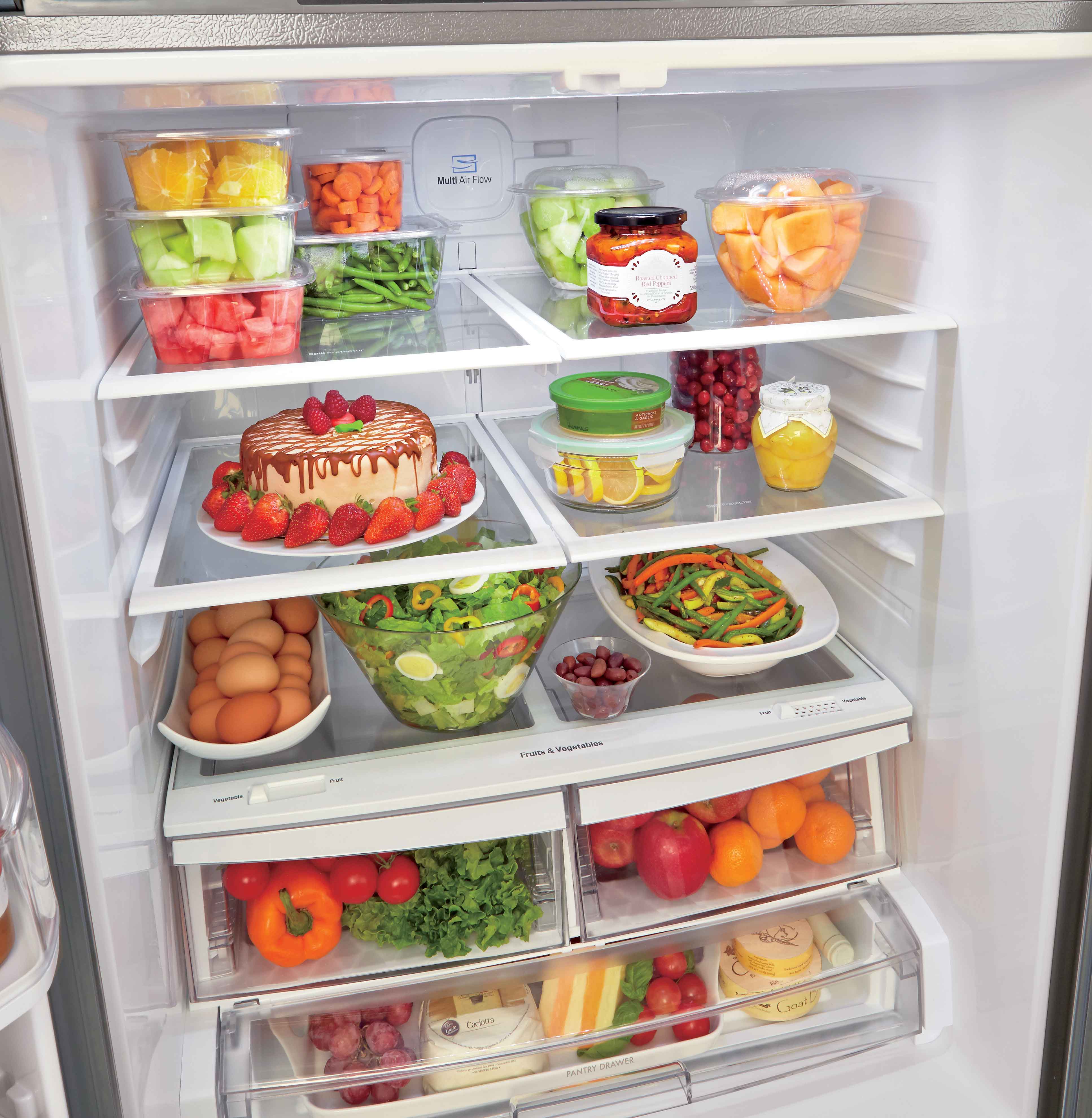 LG 30" 22 Cu. Ft. Smudge Resistant Stainless Steel French Door Refrigerator - LRFNS2200S - Image 7