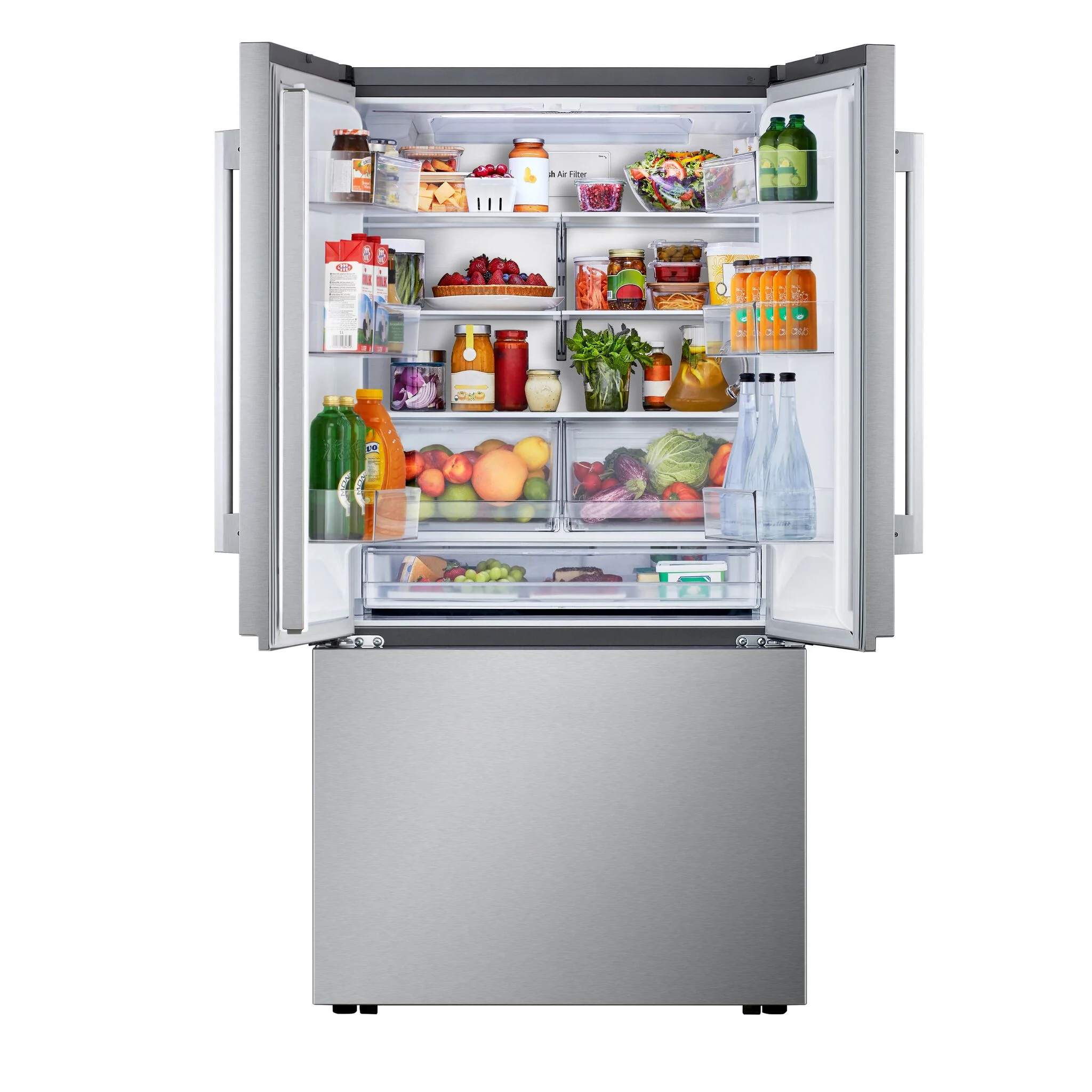 LG 36" 25.1 Cu. Ft. Smudge-Resistant Stainless Steel Counter-Depth MAX 3-Door French Door Refrigerator with Internal Water Dispenser and Ice Maker - LF25BZH42S - Image 4
