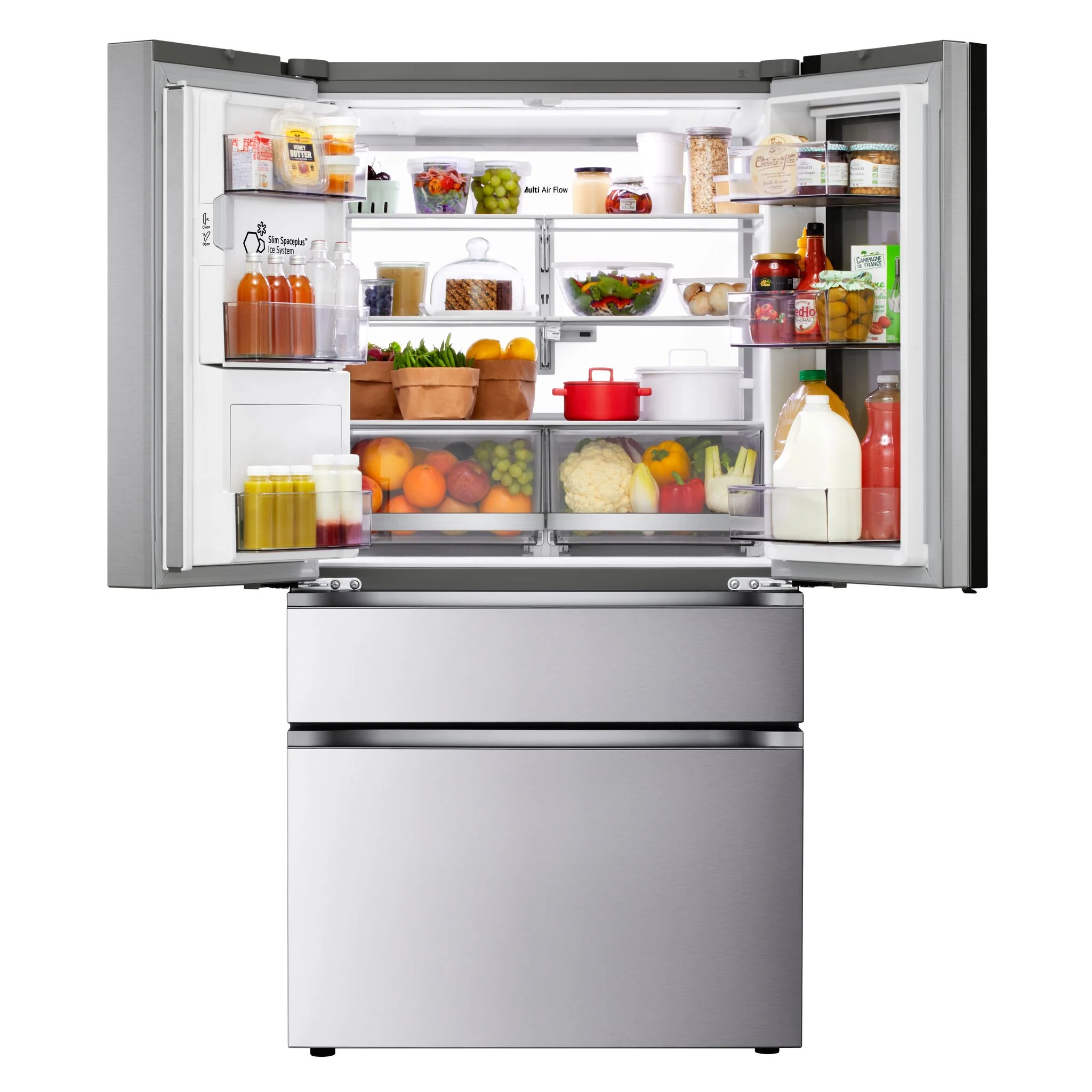 LG 36" 28.6 Cu. Ft. Smudge-Resistant Stainless Steel French Door Refrigerator with InstaView, MyColour Window, and Craft Ice - LF29S9775S - Image 10