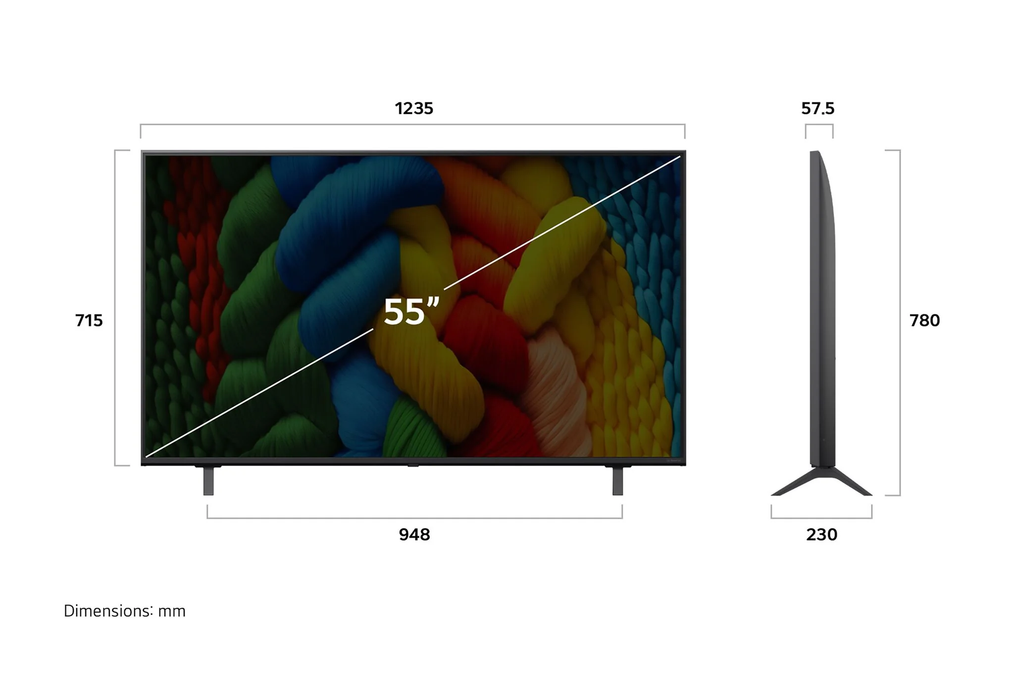 LG 55" 4K NanoCell Smart LED TV - 55NANO80AUA - Image 3