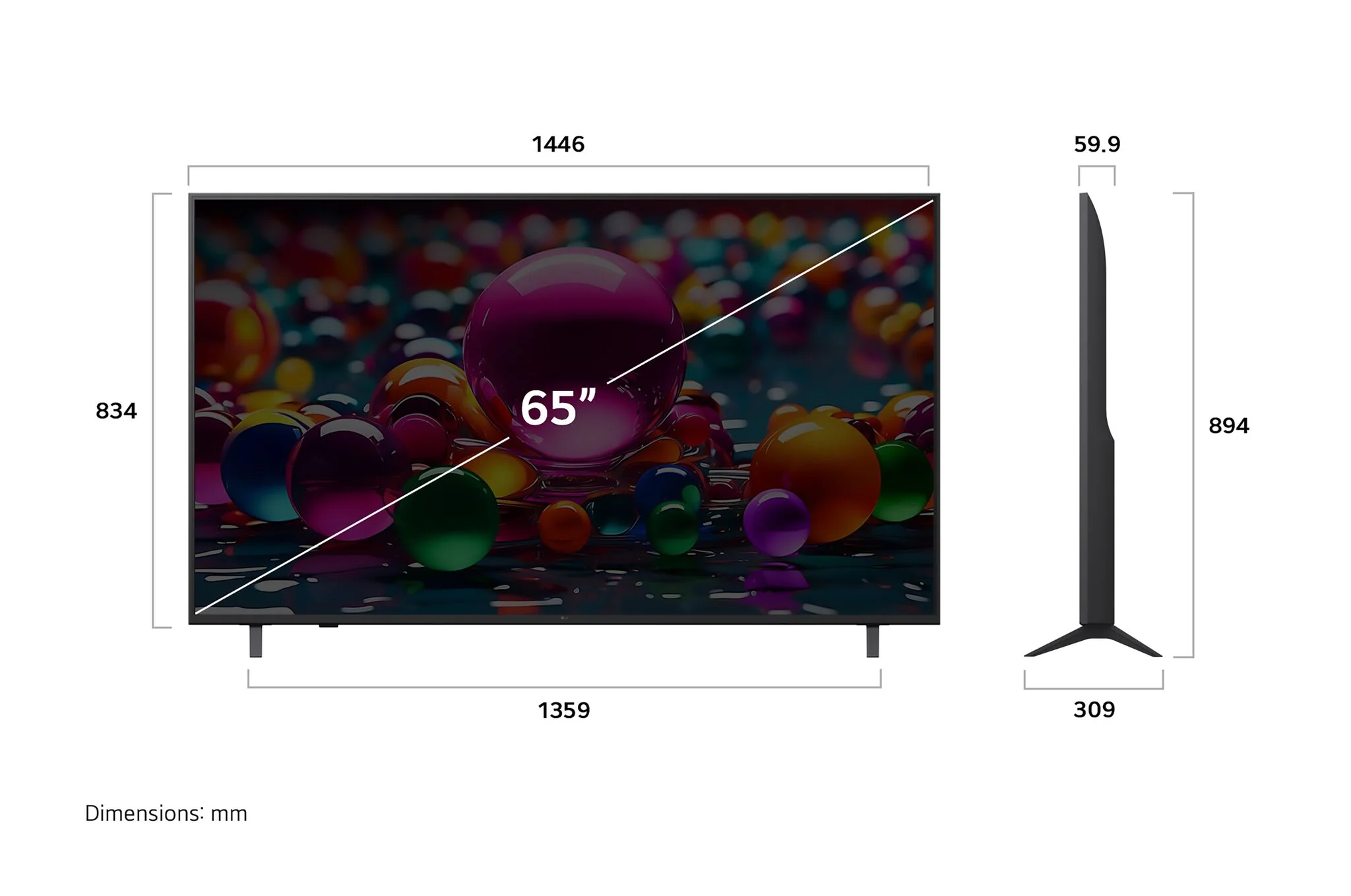 LG 65" 4K Smart UHD TV - 65UA7700PUB - Image 3