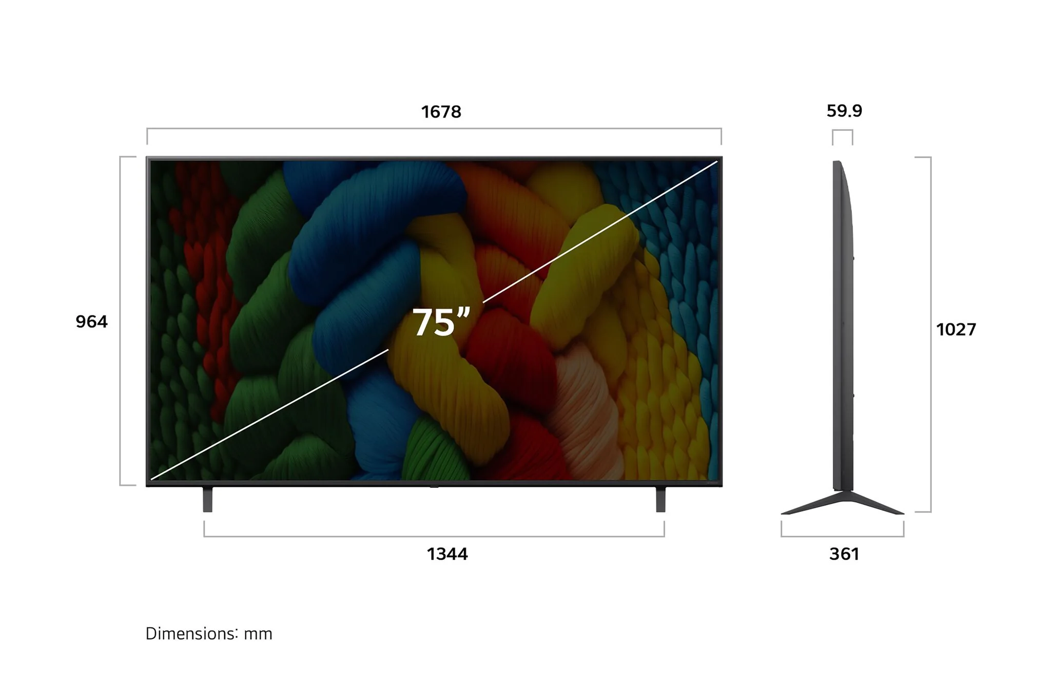 LG 75" 4K NanoCell Smart LED TV - 75NANO80AUA - Image 3