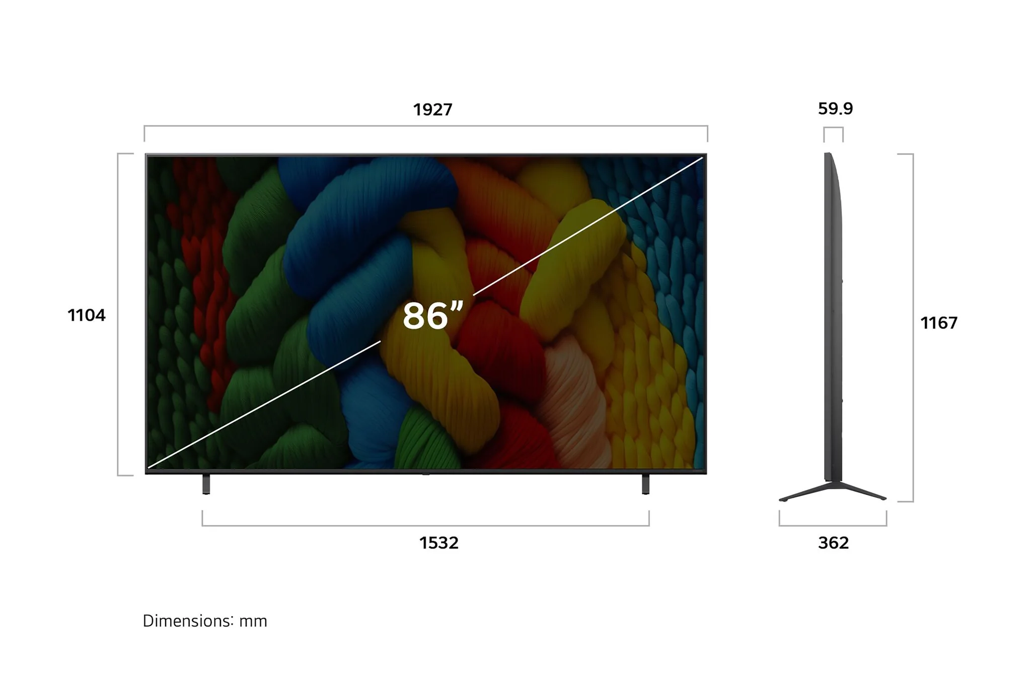 LG 86" 4K NanoCell Smart LED TV - 86NANO80AUA - Image 3