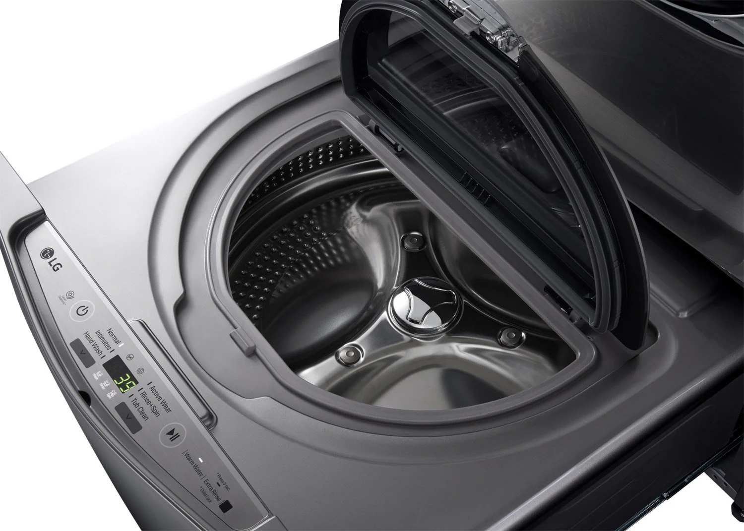 LG Appliances Graphite Steel Sidekick™ Pedestal Washer (1.1 Cu. Ft.) - WD200CV - Image 5