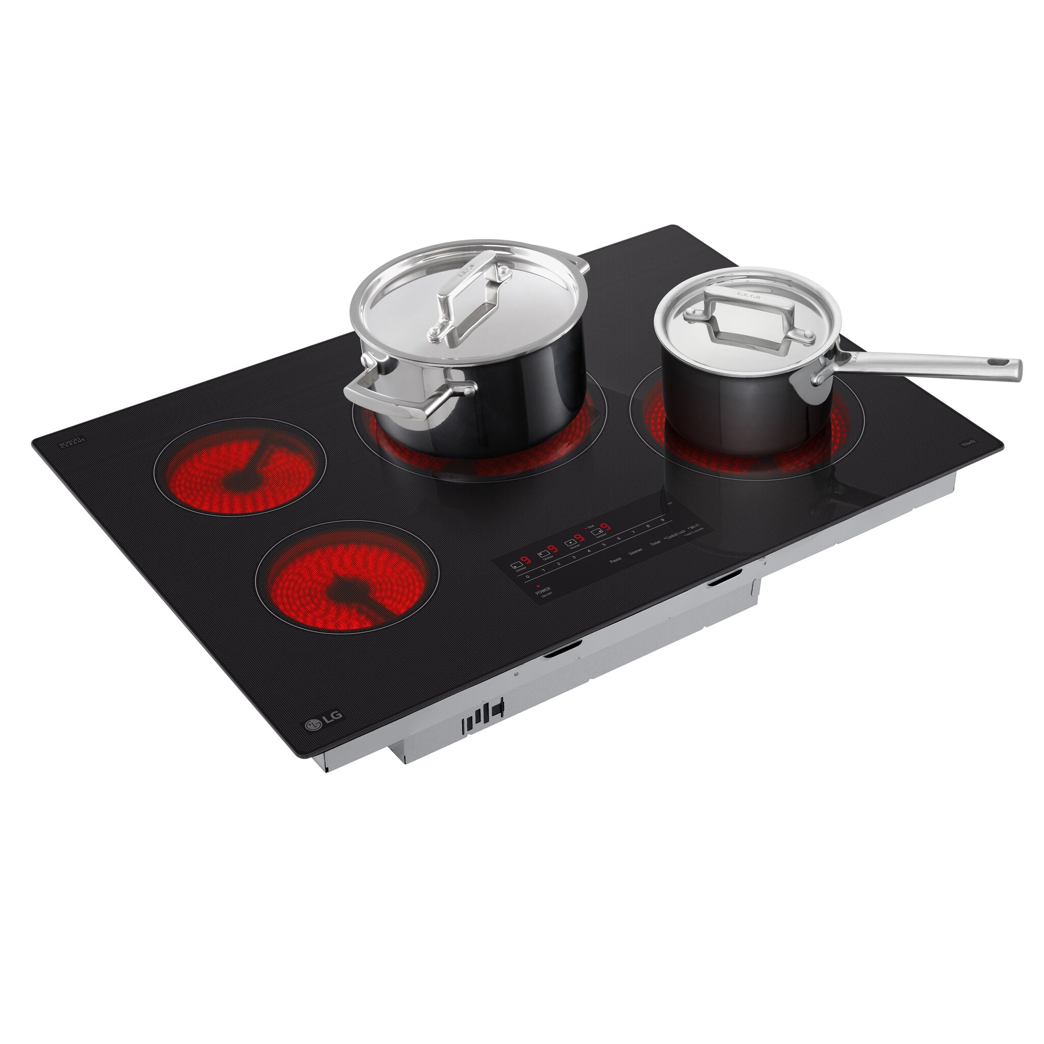 LG Black Smart 30" Electric Cooktop - CBEW3013BE - Image 4