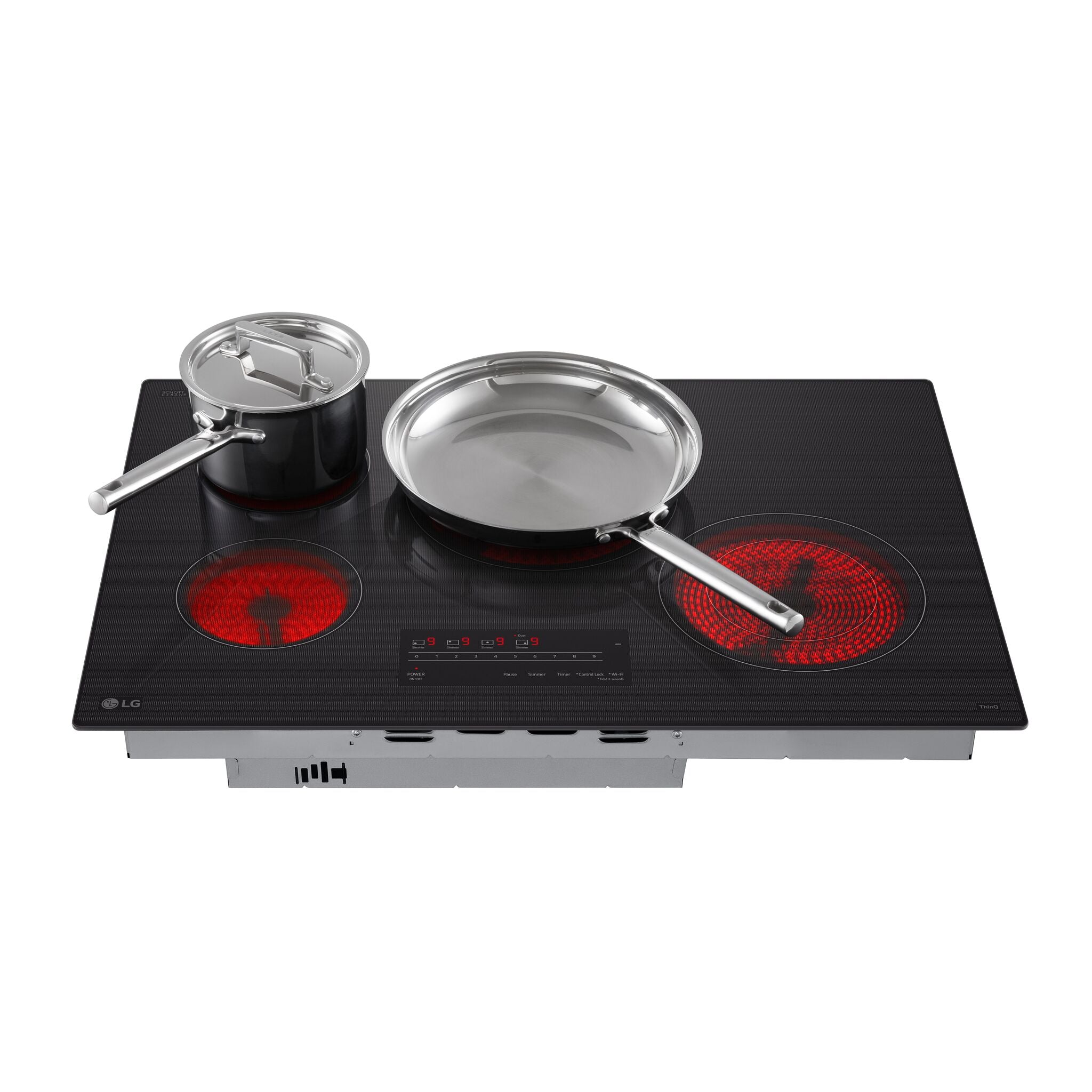 LG Black Smart 30" Electric Cooktop - CBEW3013BE - Image 5