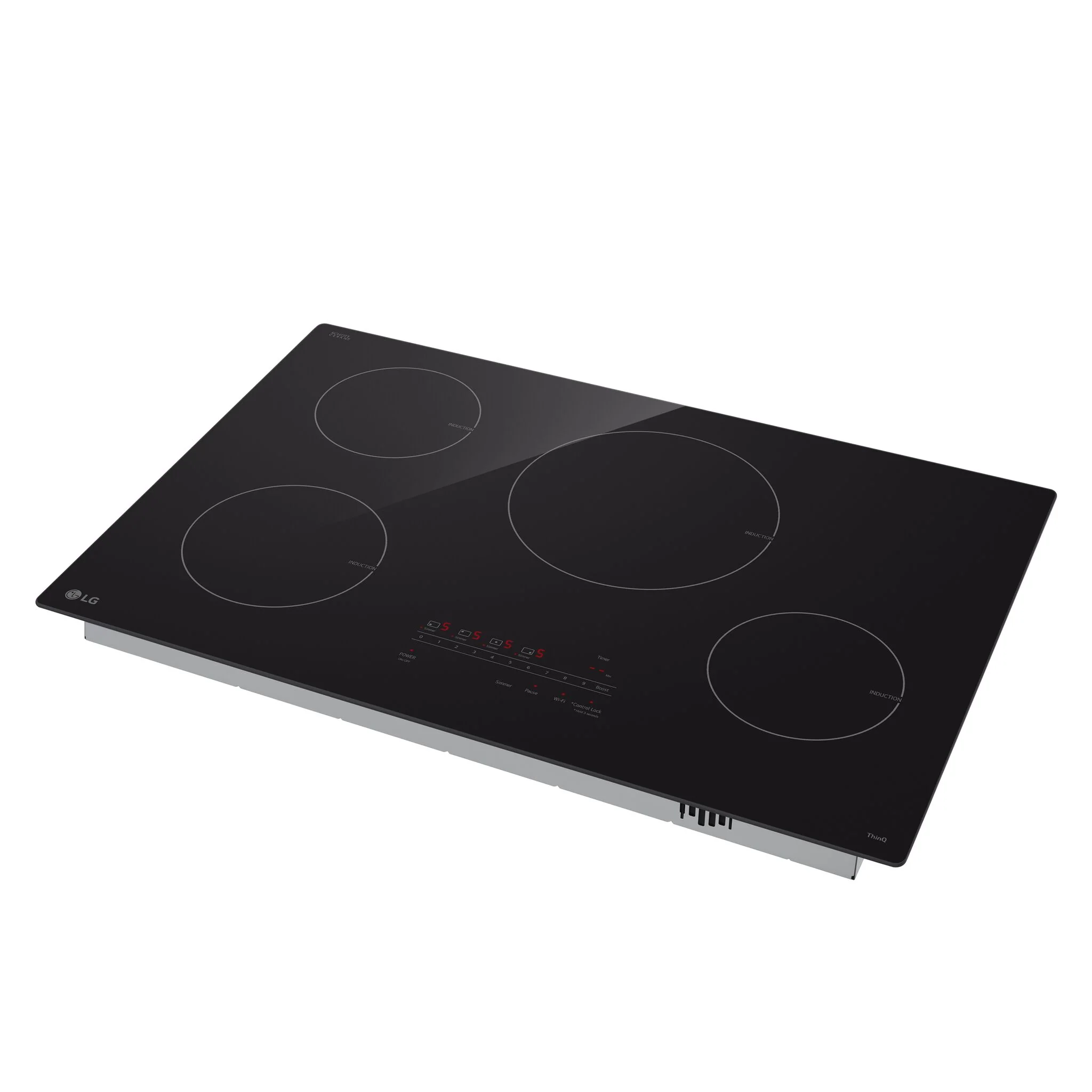LG Black Smart Induction 30" Cooktop with UltraHeat™ 4.3kW Element - CBIH3013BE - Image 4