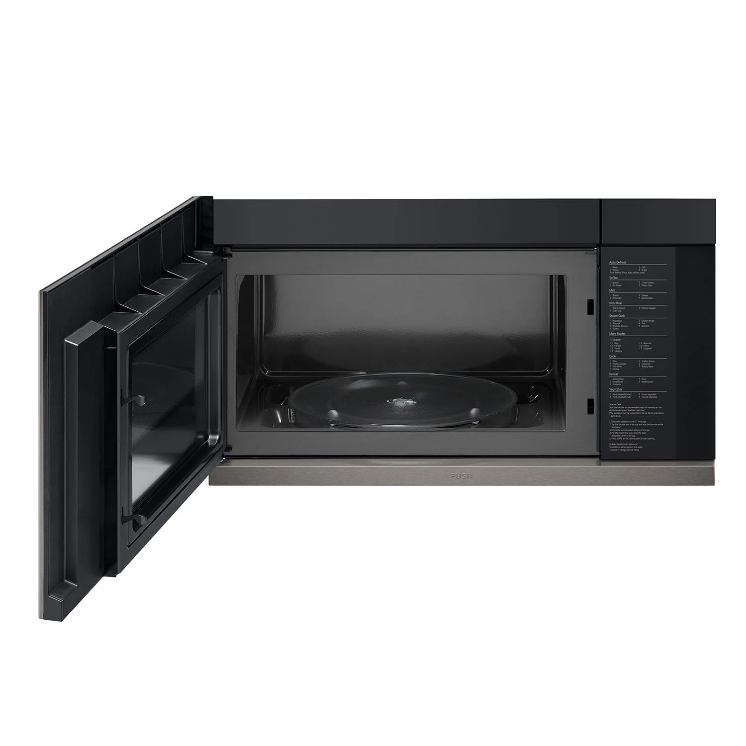 LG Black Stainless Smart Wi-Fi Enabled Over-the-Range Microwave with ExtendaVent® 2.0 & EasyClean® (2.1 cu. ft.) - MVEL2137D - Image 6