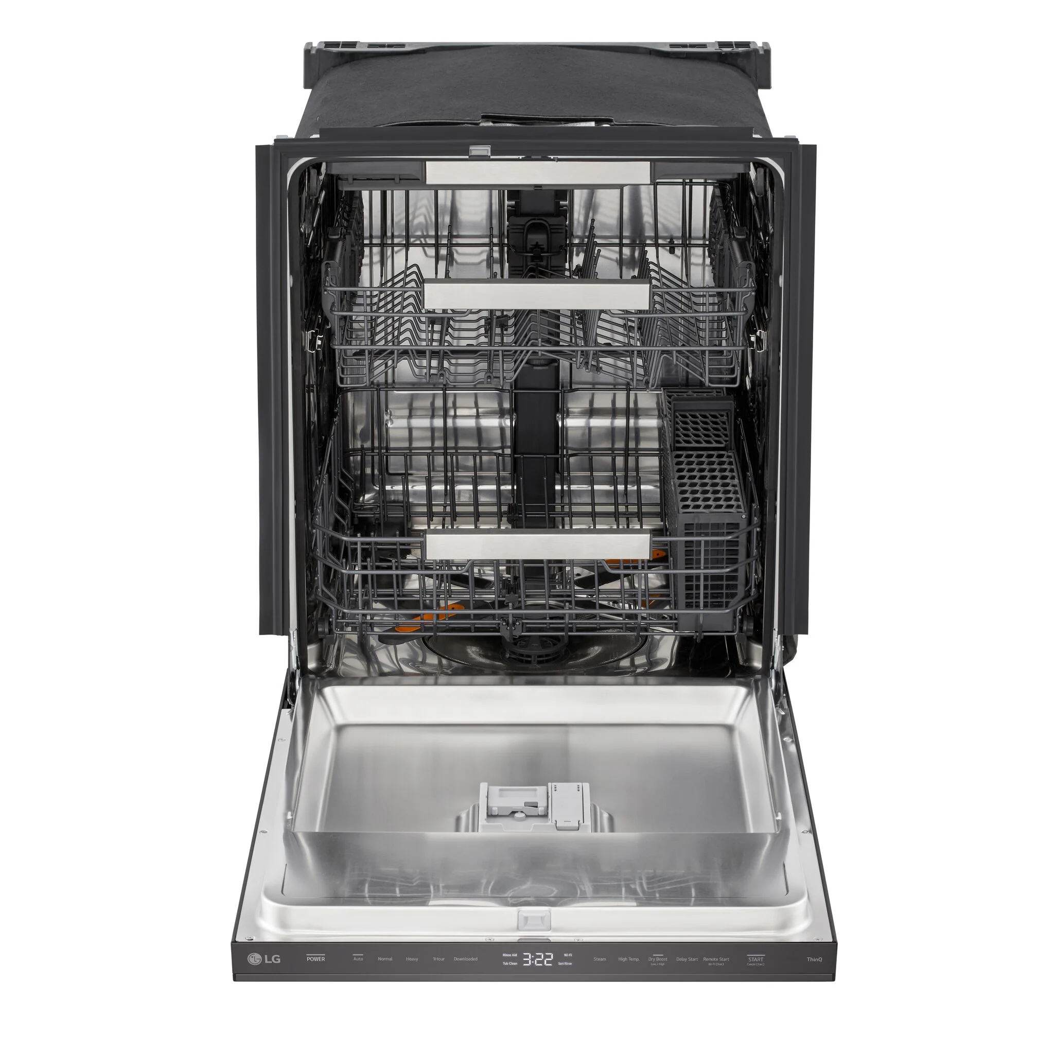 LG Black Stainless Steel 24" Top Control Dishwasher with QuadWash® - LDNPM654D - Image 2