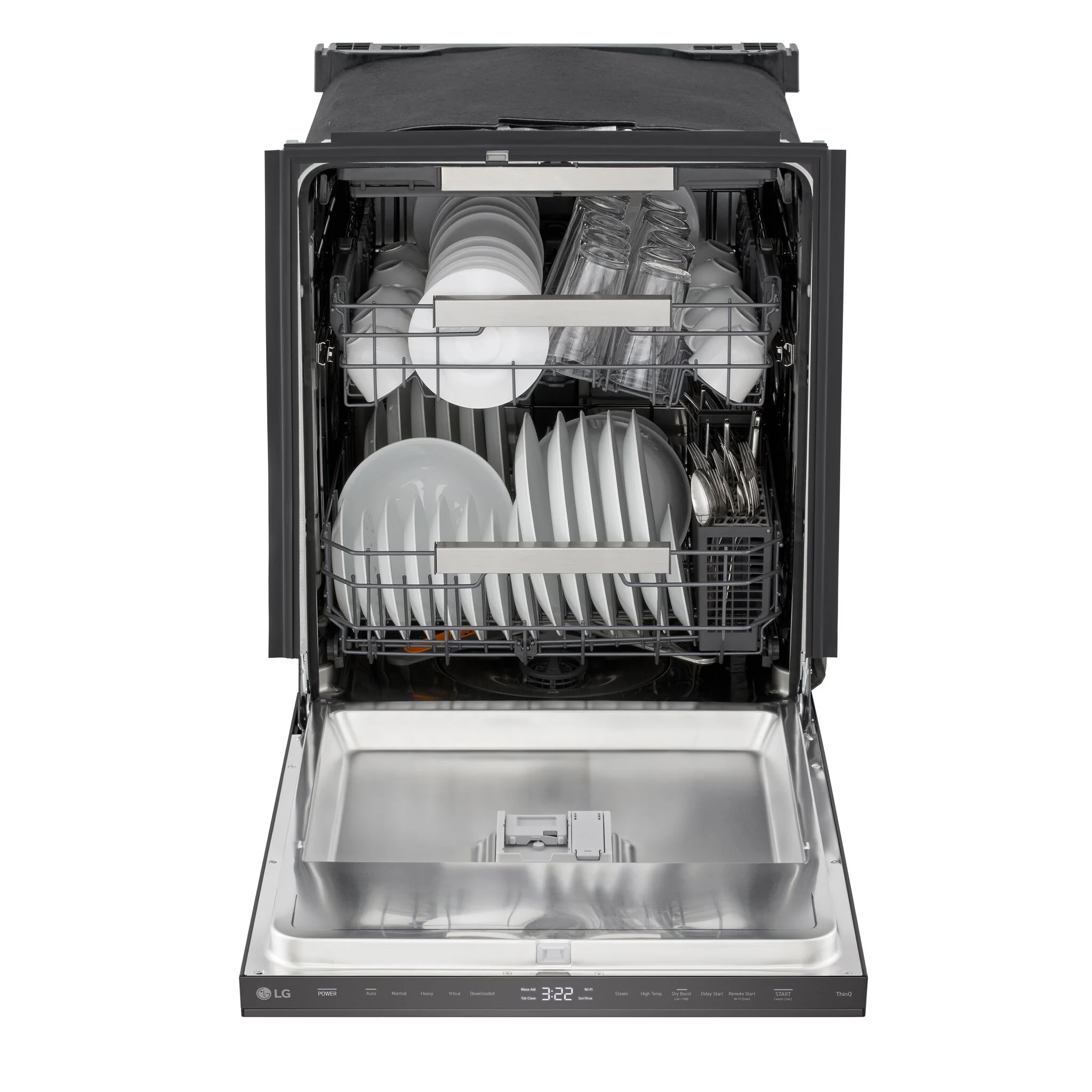 LG Black Stainless Steel 24" Top Control Dishwasher with QuadWash® - LDNPM654D - Image 3
