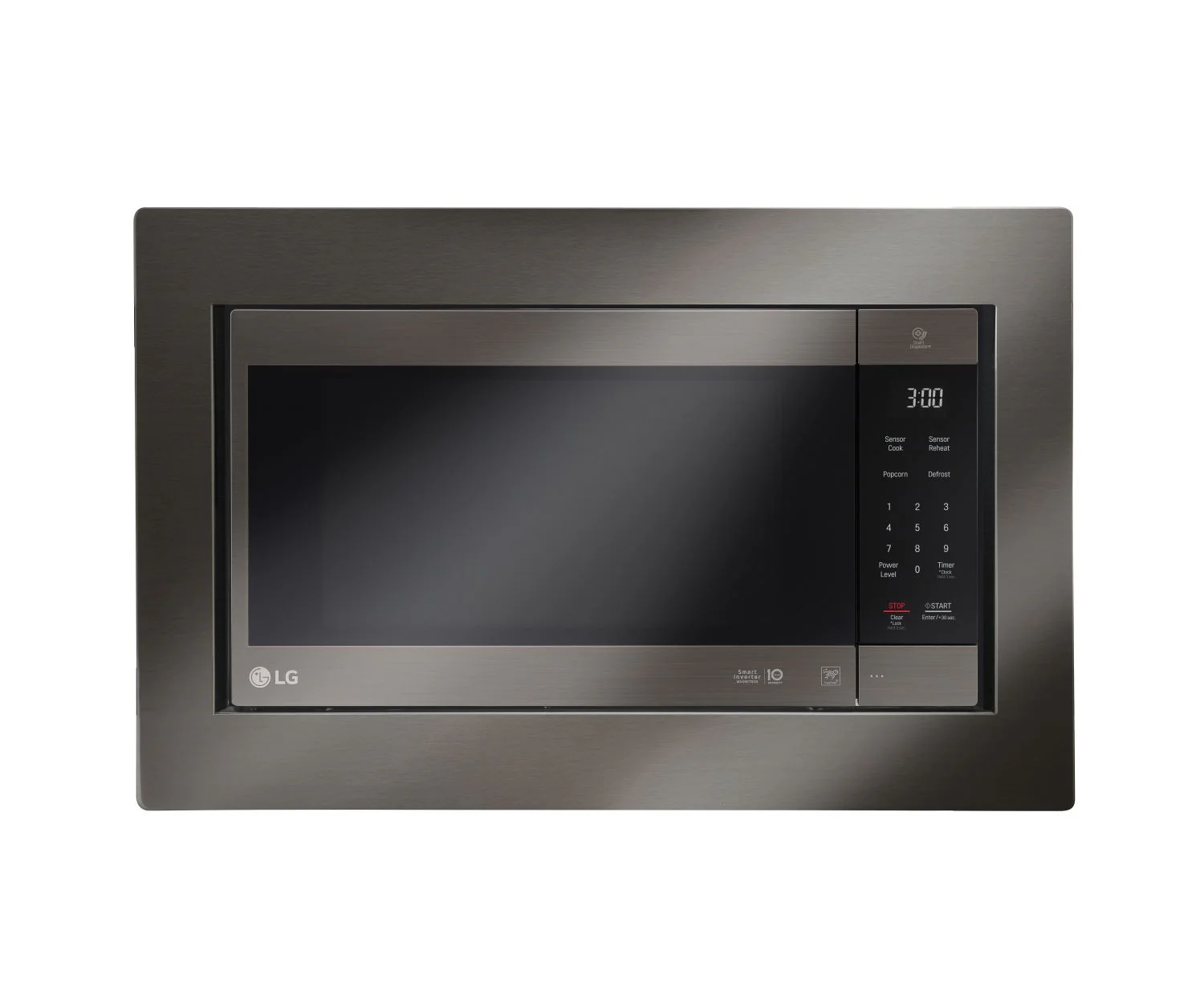 LG Black Stainless Steel Microwave Trim Kit - MK2030NBD - Image 4