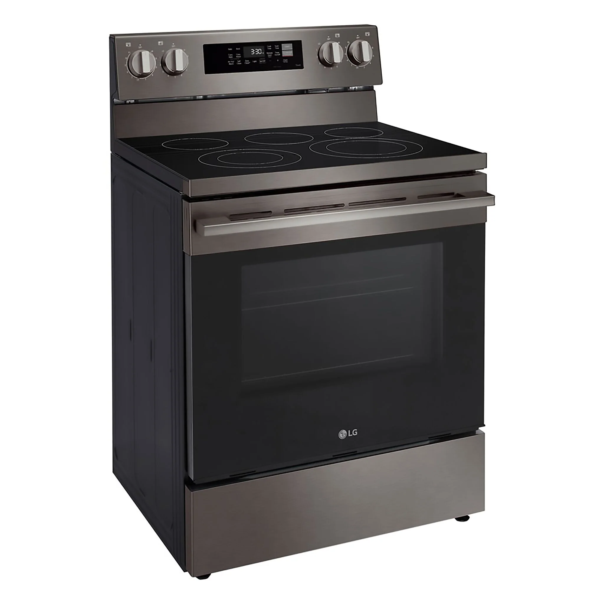 LG Black Stainless Steel Smart Electric Freestanding Range with Air Fry (6.3 Cu.Ft) - LREN6323ZE - Image 2