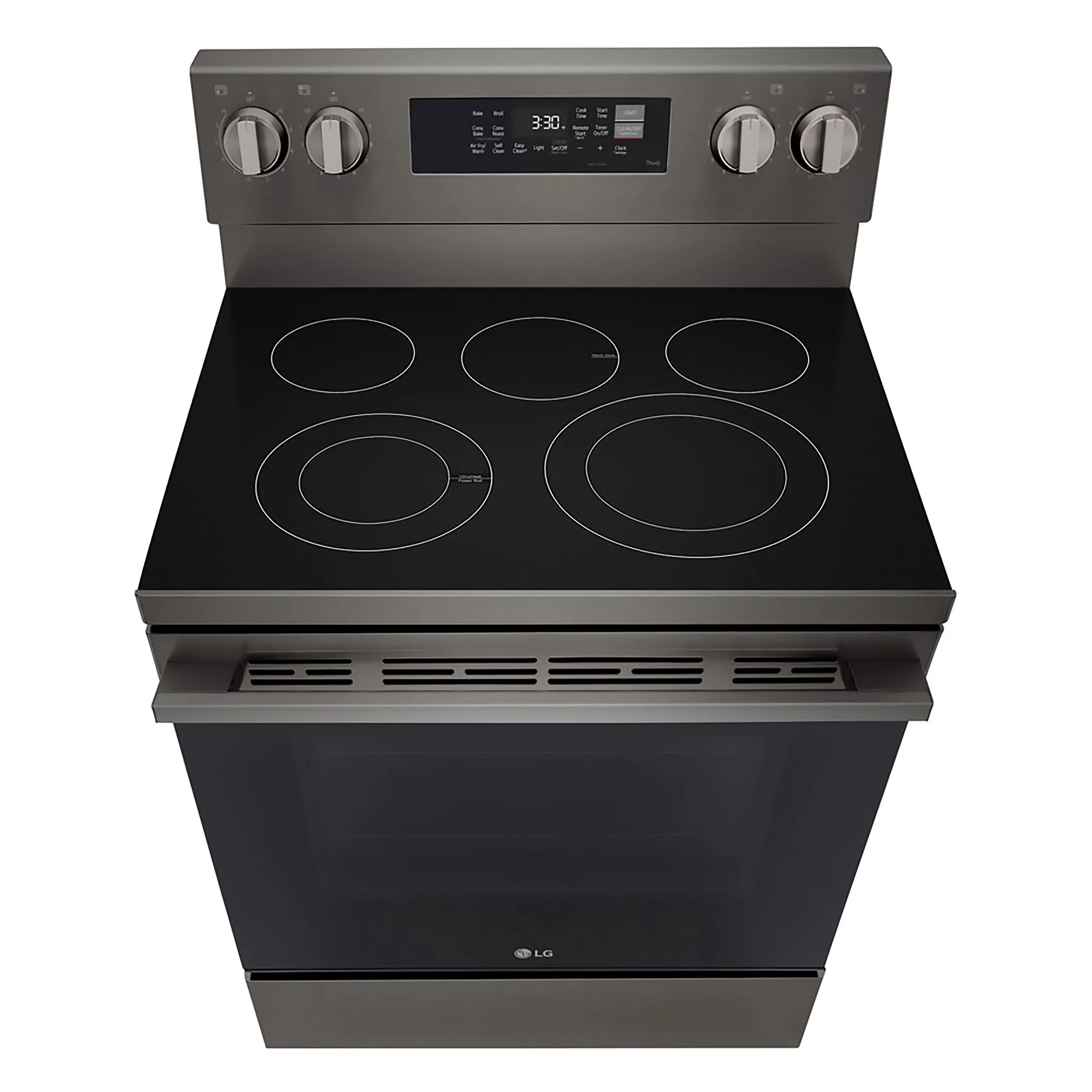 LG Black Stainless Steel Smart Electric Freestanding Range with Air Fry (6.3 Cu.Ft) - LREN6323ZE - Image 4