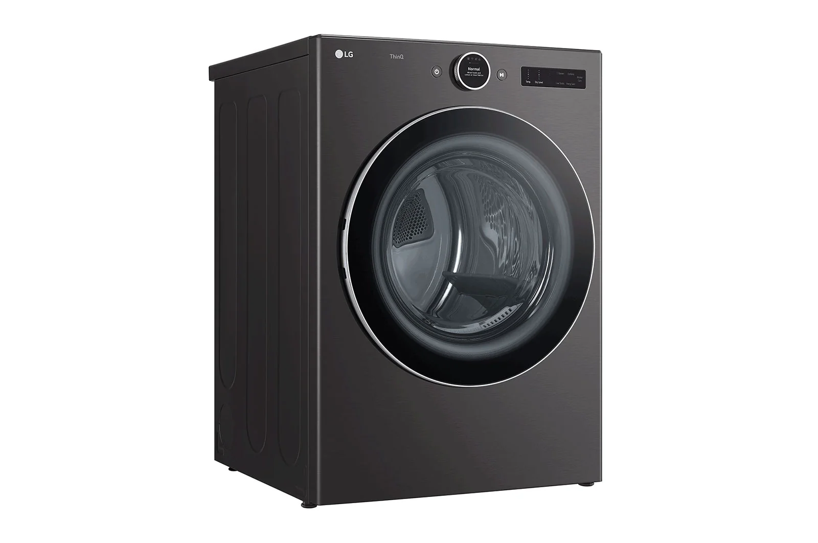 LG Black Steel 7.4 cu. ft. Ultra Large Capacity Smart Front Load Dryer with Built-In Intelligence & TurboSteam® - DLEX6700B - Image 2