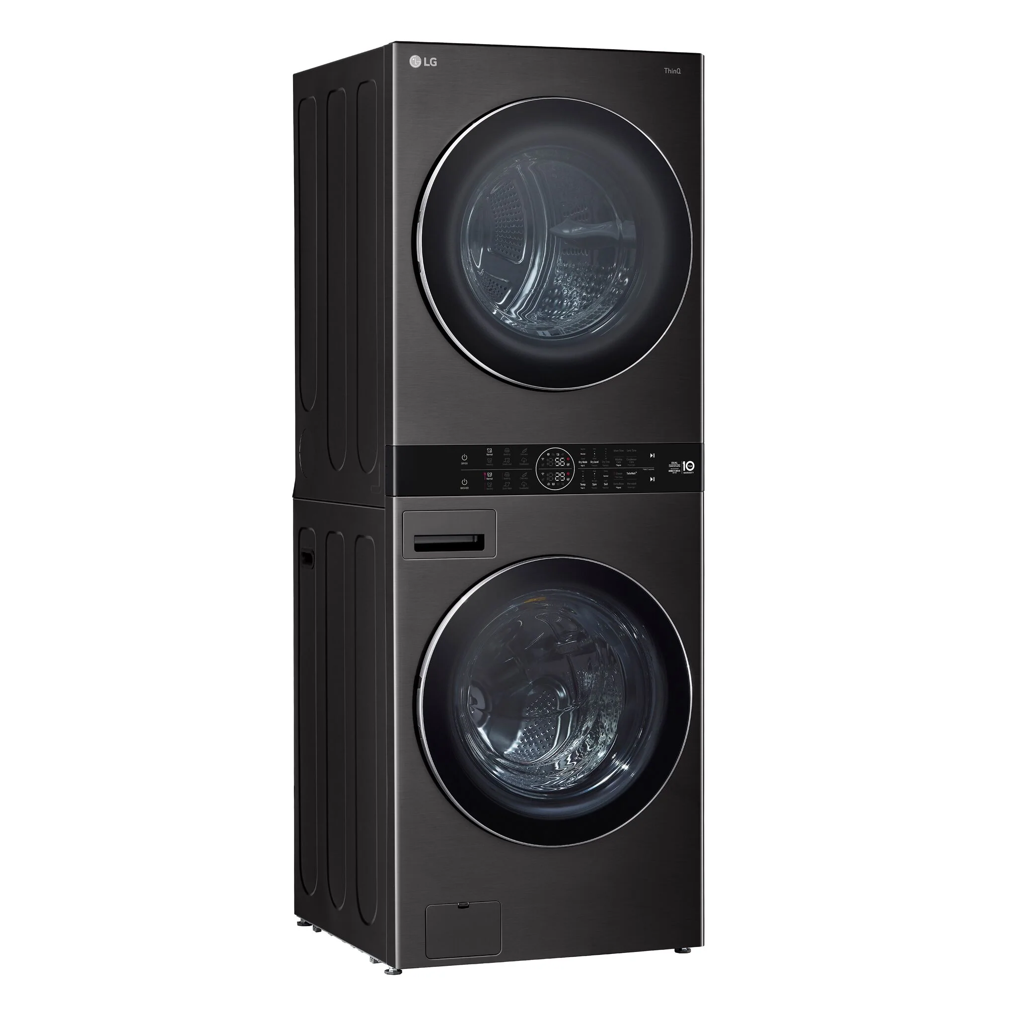LG Black Steel Single Unit WashTower™ with Front Load Washer (5.8 Cu.ft) and Electric Ventless Heat Pump Dryer (7.8 Cu.ft) - WKHC252HBA - Image 5