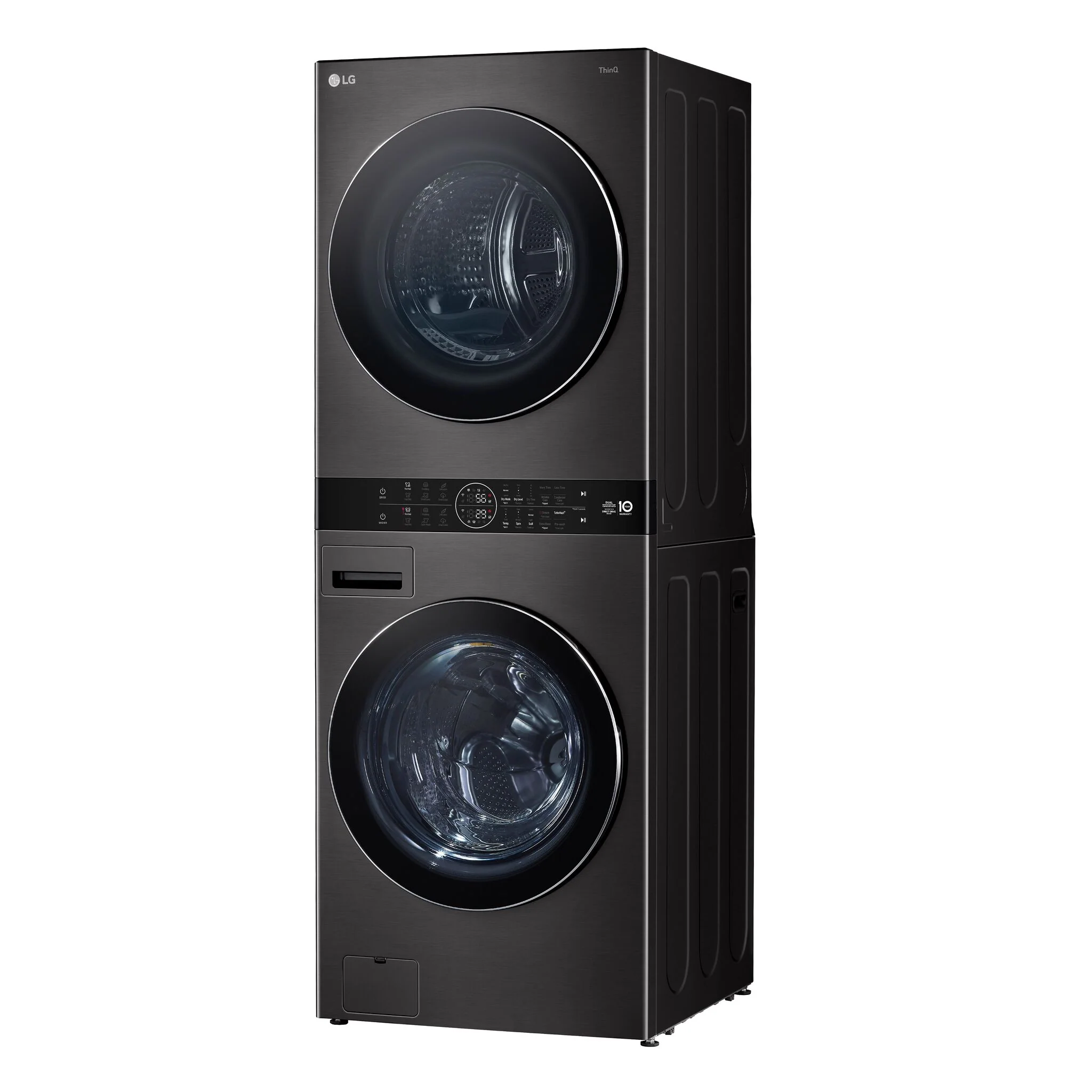 LG Black Steel Single Unit WashTower™ with Front Load Washer (5.8 Cu.ft) and Electric Ventless Heat Pump Dryer (7.8 Cu.ft) - WKHC252HBA - Image 6