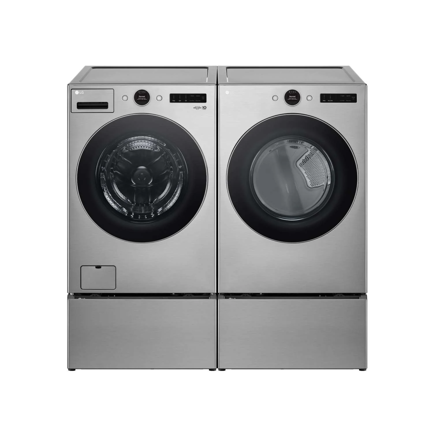 LG Graphite Steel 5.2 cu. ft. Front Load Washer with AI DD™ and LCD Knob - WM5500HVA - Image 10