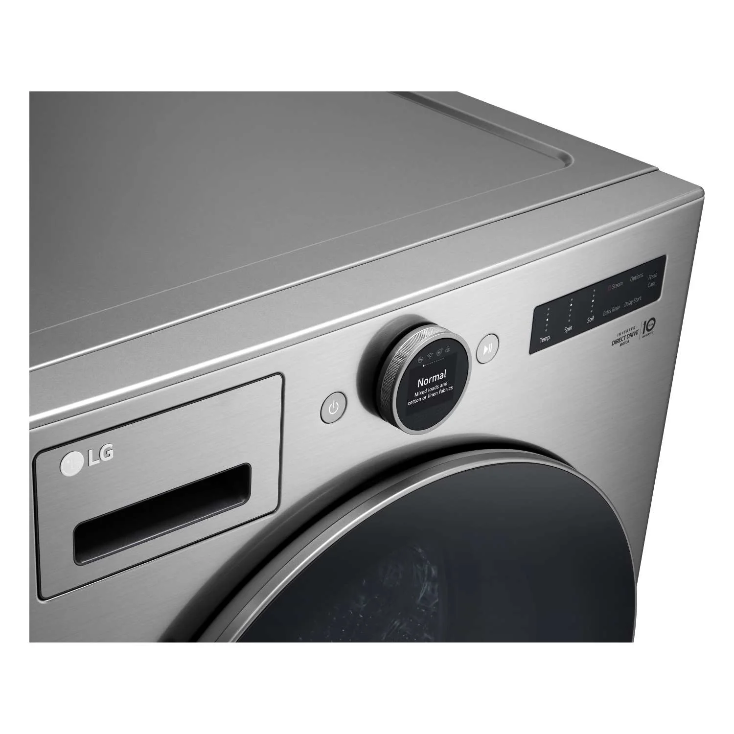 LG Graphite Steel 5.2 cu. ft. Front Load Washer with AI DD™ and LCD Knob - WM5500HVA - Image 5
