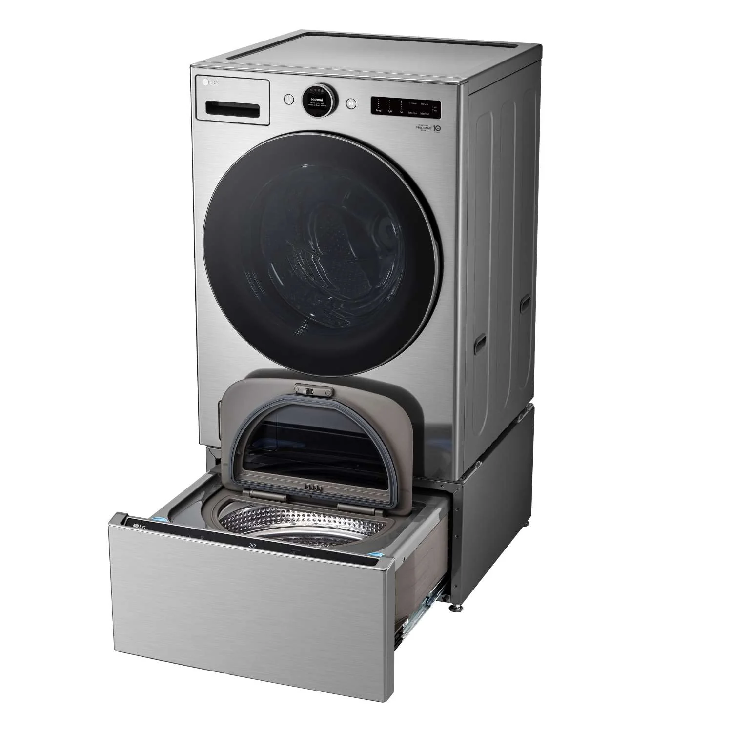 LG Graphite Steel 5.2 cu. ft. Front Load Washer with AI DD™ and LCD Knob - WM5500HVA - Image 7