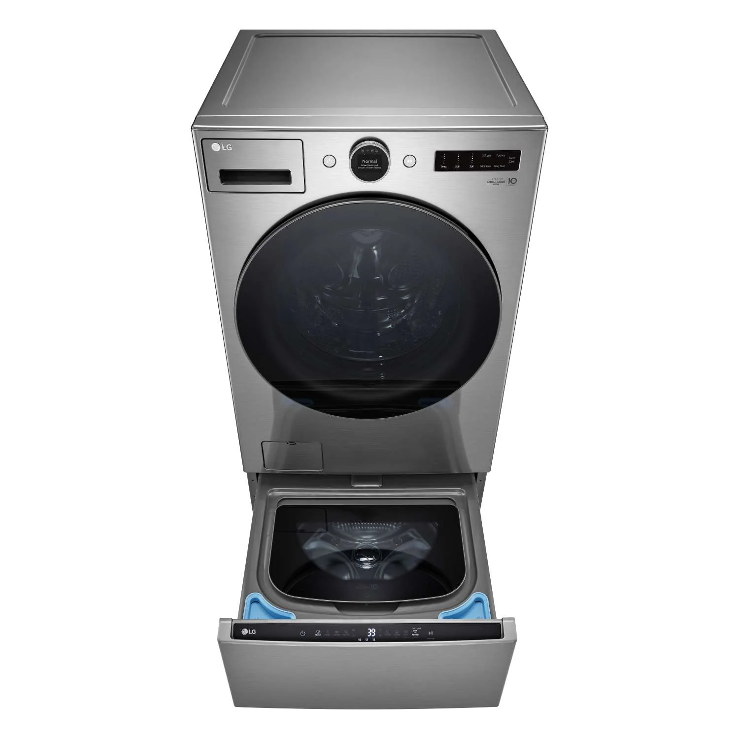 LG Graphite Steel 5.2 cu. ft. Front Load Washer with AI DD™ and LCD Knob - WM5500HVA - Image 8