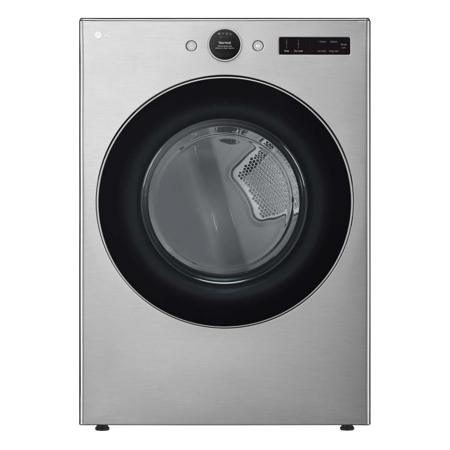 LG Graphite Steel 7.4 cu. ft. Ultra Large Capacity Smart Front Load Dryer with Built-In Intelligence & TurboSteam® - DLEX5500V - Image 3
