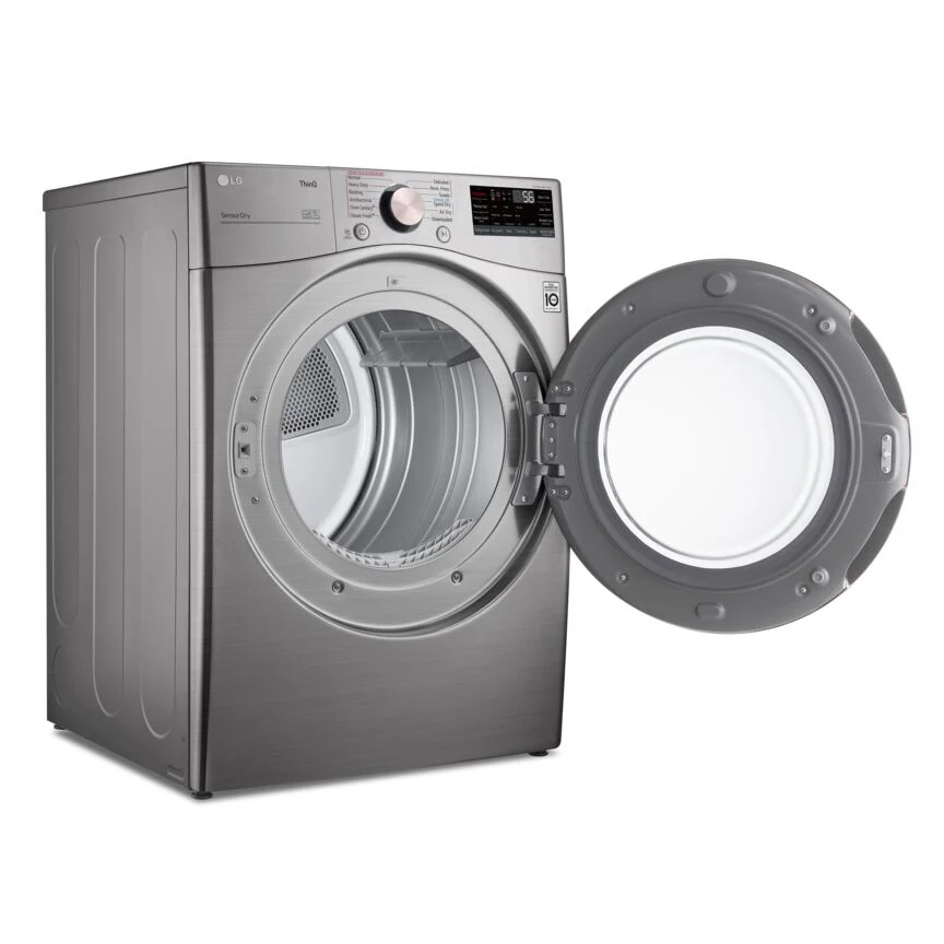 LG Graphite Steel Front Load Electric Steam Dryer with Built-In AI (7.4 Cu.Ft) - DLEX3850V - Image 3