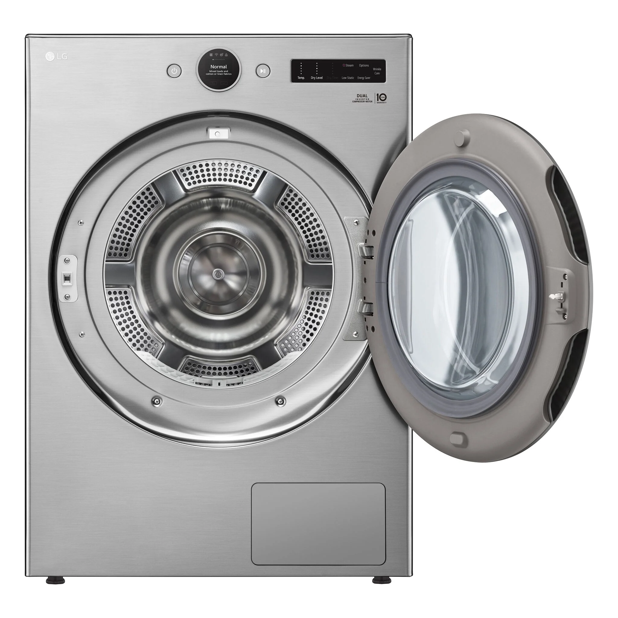 LG Graphite Steel Smart Front Load Dryer with Dual Inverter HeatPump™ Technology (7.8 Cu.ft) - DLHC5502V - Image 2