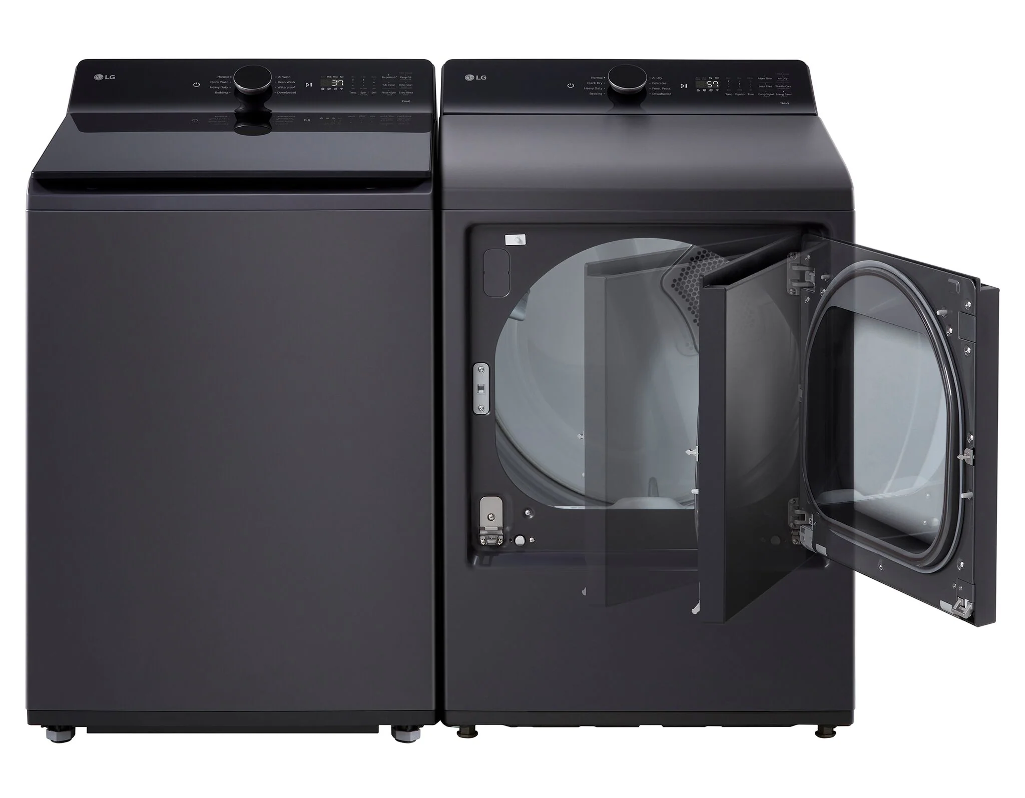LG Matte Black Top Load Washer with 4-Way™ Agitator (6.1 cu. ft.) - WT8405CB - Image 5