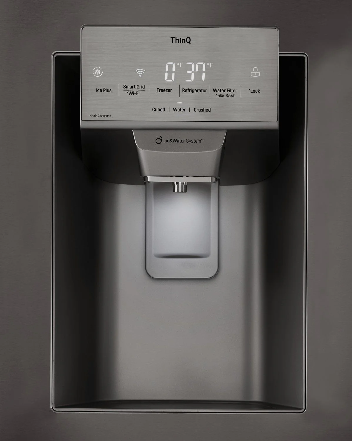 LG 36" 28 Cu. Ft. Smudge Resistant Black Stainless Steel French Door Refrigerator with Ice & Water Dispenser - LRFS28XBD - Image 5