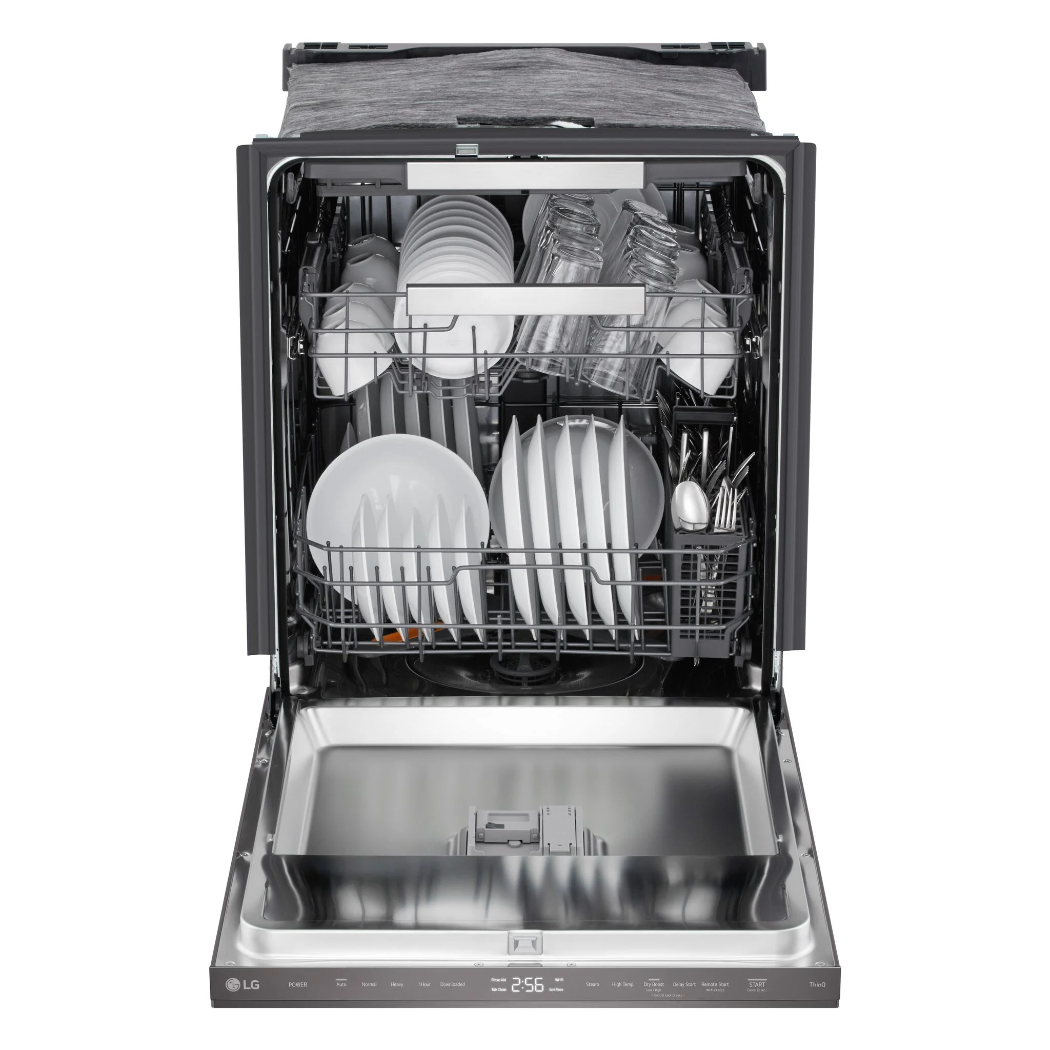 LG Smudge Resistant Black Stainless Steel 46dB Top Control Dishwasher with FlushFit™ Design, QuadWash® Pro and AutoVentDry™ - LDNPQ555D - Image 3